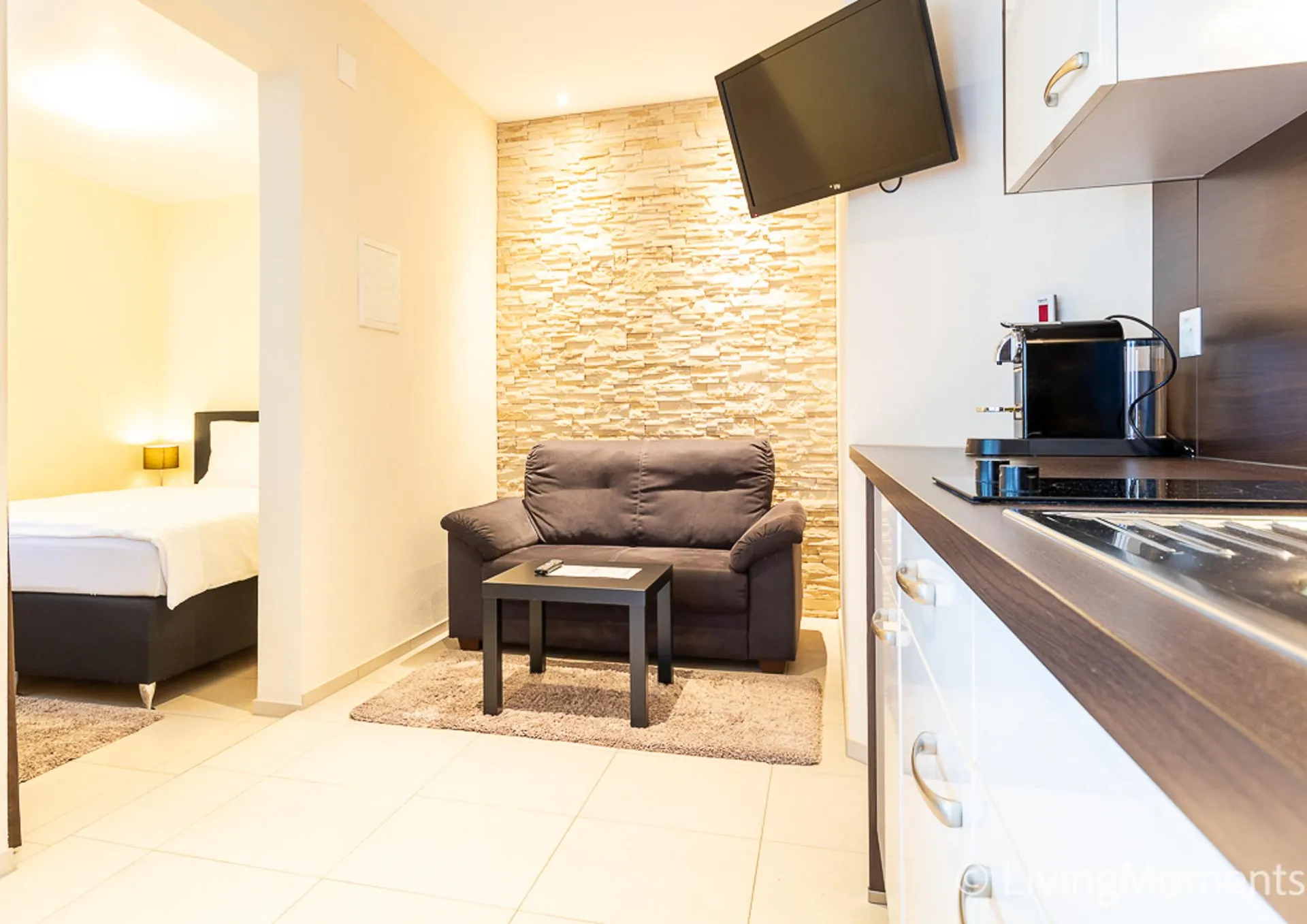 Voll möbliertes 1.5-Zimmer-Apartment mit Gartensitzplatz