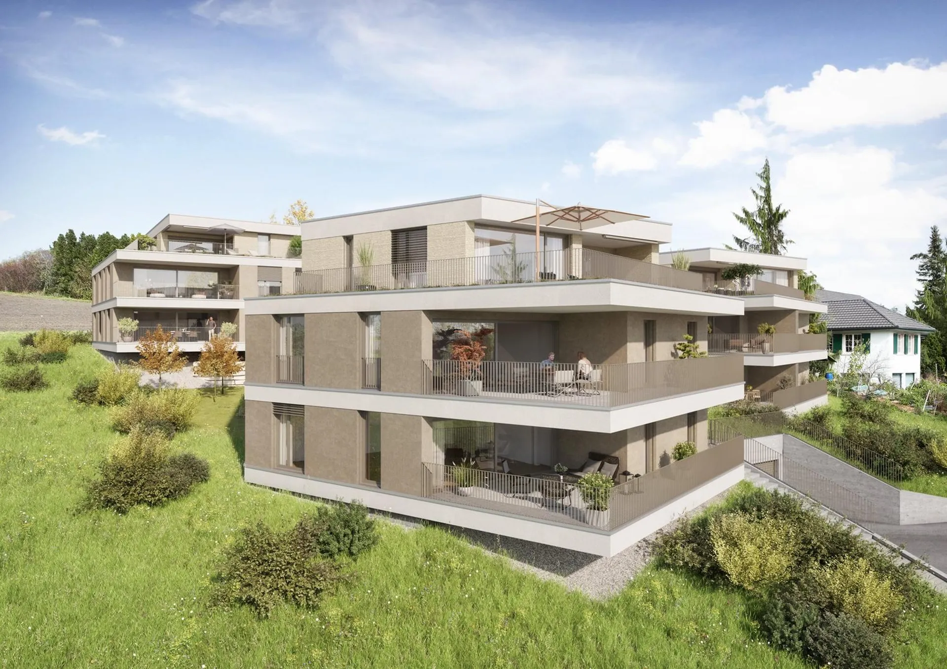 WOHNEN MIT WEITBLICK: Neubau 3.5-Zimmer-Wohnung in Wegenstetten