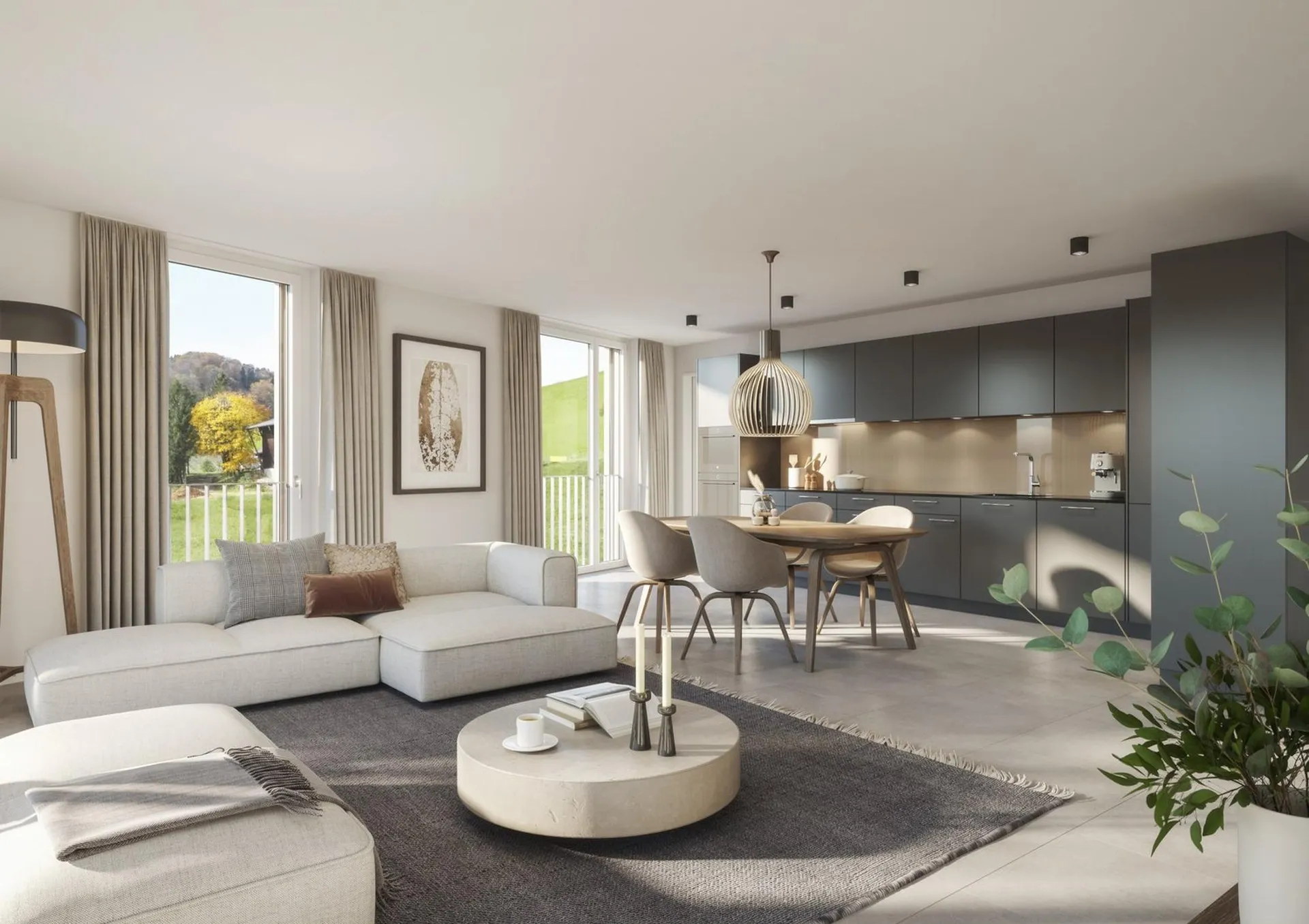 WOHNEN MIT WEITBLICK: Neubau 4.5-Zimmer-Wohnung in Wegenstetten