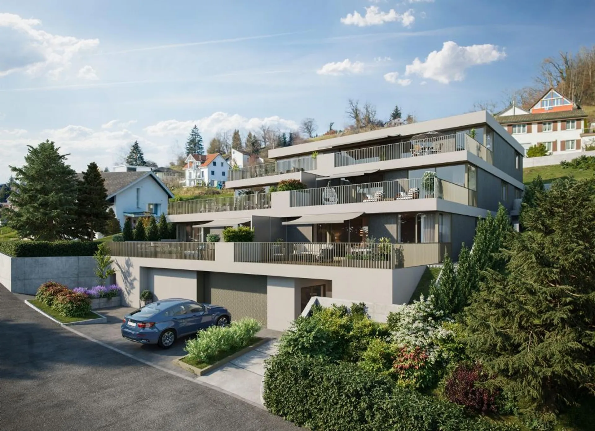 NEUBAU | WOHNEN MIT AUSSICHT | SONNIGE TERRASSEN | HOHE PRIVATSPHÄRE
