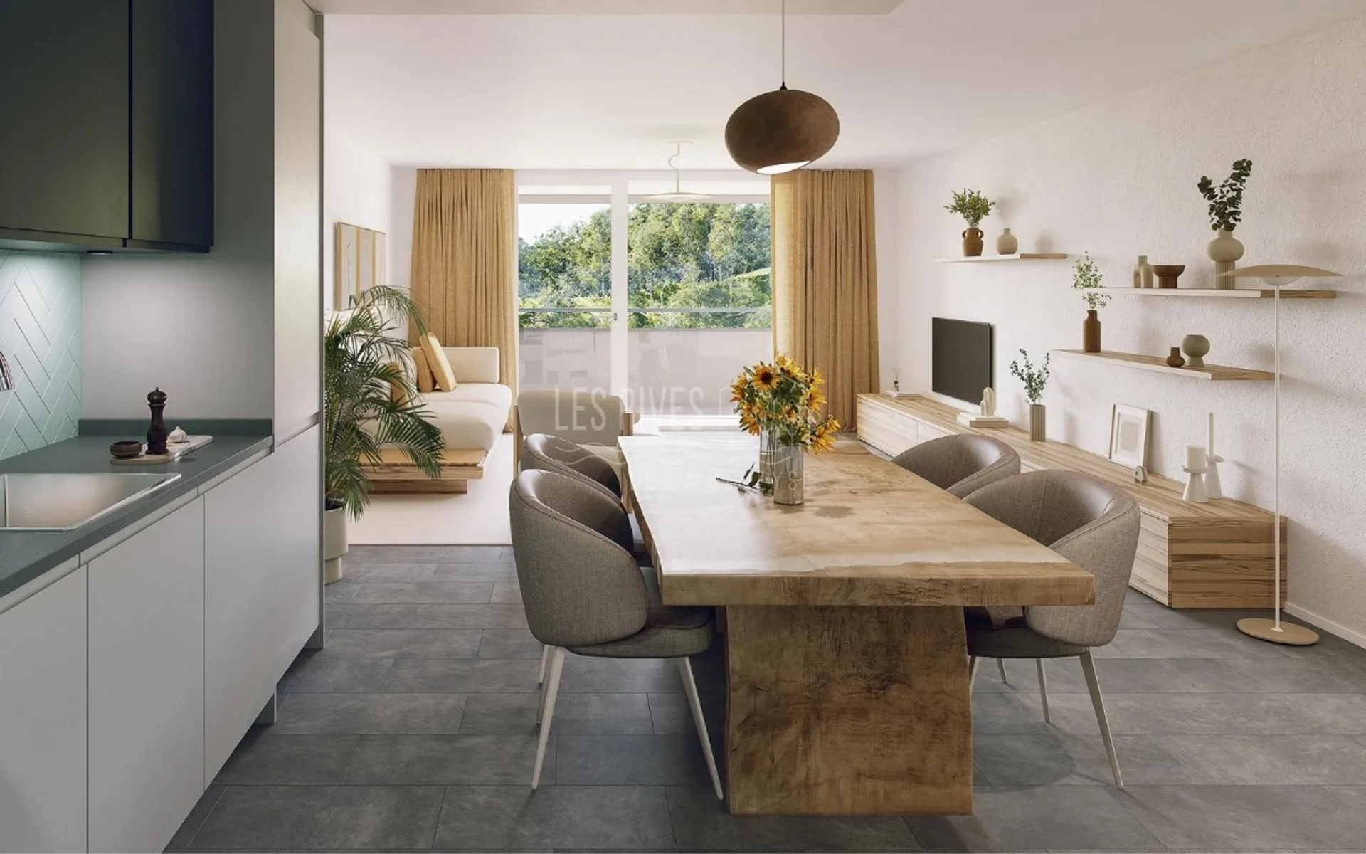 Châtel-Saint-Denis - 3.5 pièces traversant 90 m² - Dernier étage