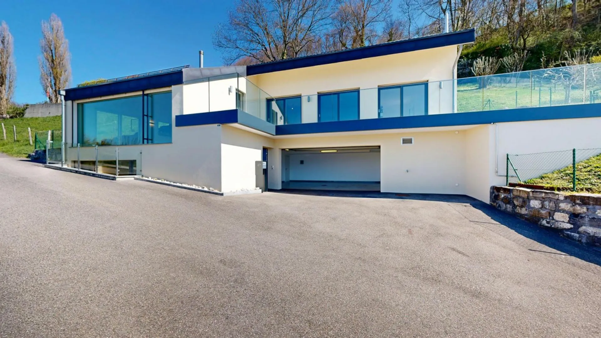 Villa contemporaine d'exception à St-Saphorin (Lavaux)  Vue lac panoramique