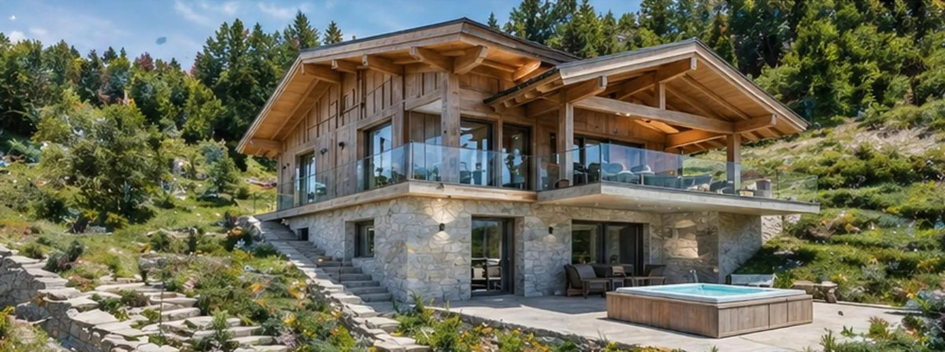 TZOUMAZ - Chalet de prestige Myosotis avec vue dégagée