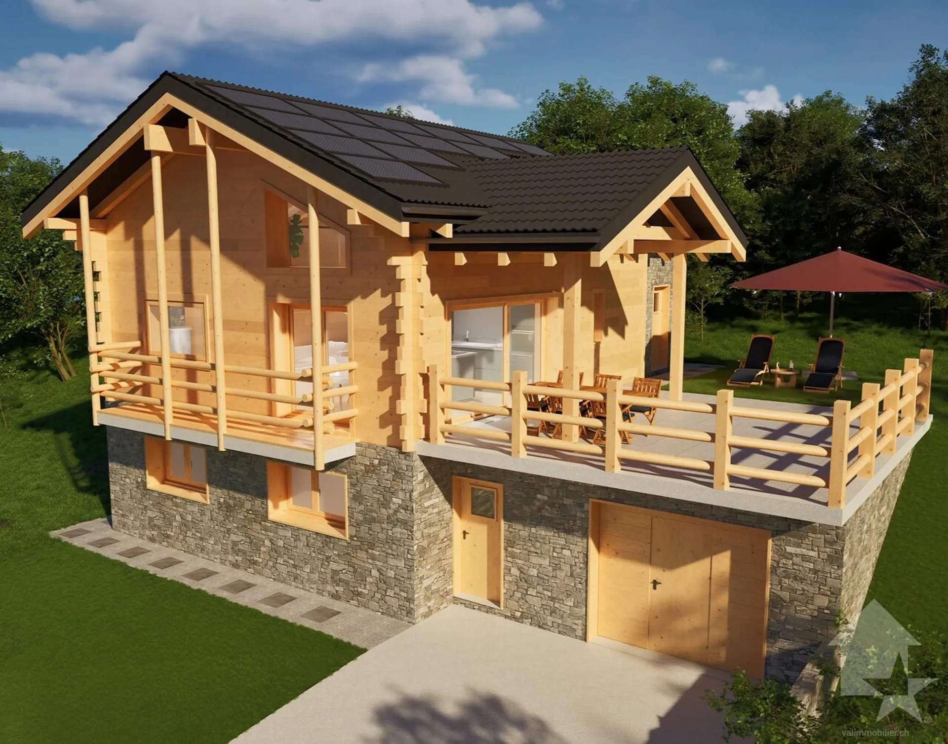 3 chalets d'exceptions à construire dans un écoquartier à La Tzoumaz