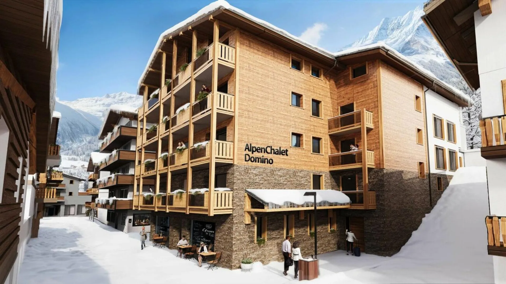 Domino Alpenchalet Neubau 2026. Klassische Zweitwohnung ohne Mietverpflichtung. Reserviert!