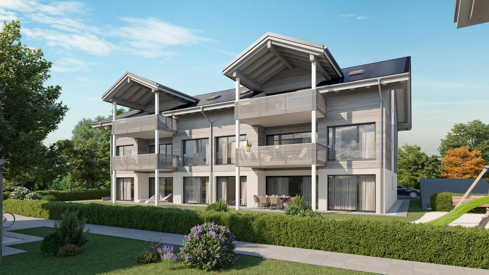 Wohnen in Amsoldingen: Moderne Neubau 4.5-Zimmerwohnung im Parterre