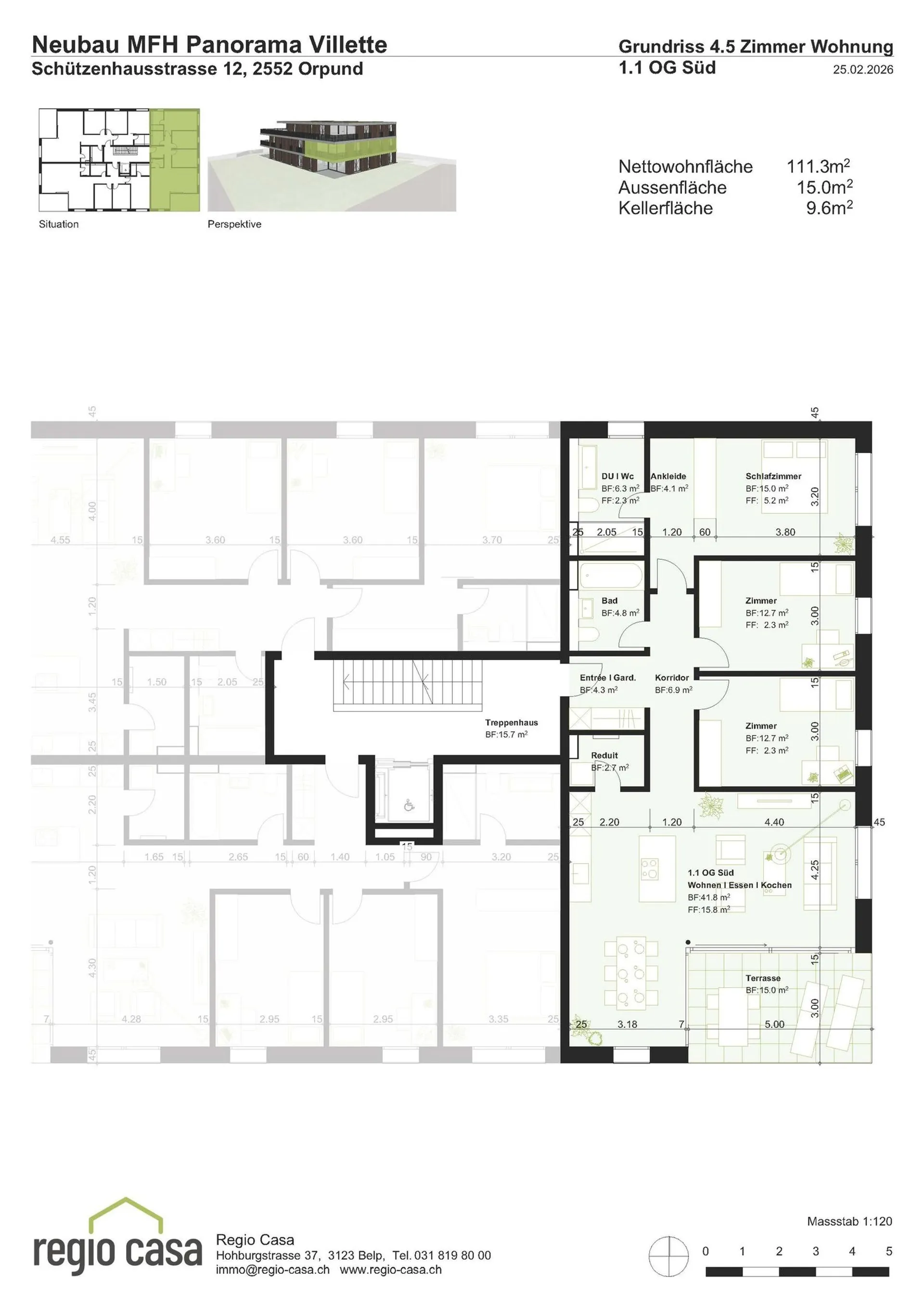 OG1.1 - 4.5-Zimmer Neubau Wohnung im Obergeschoss