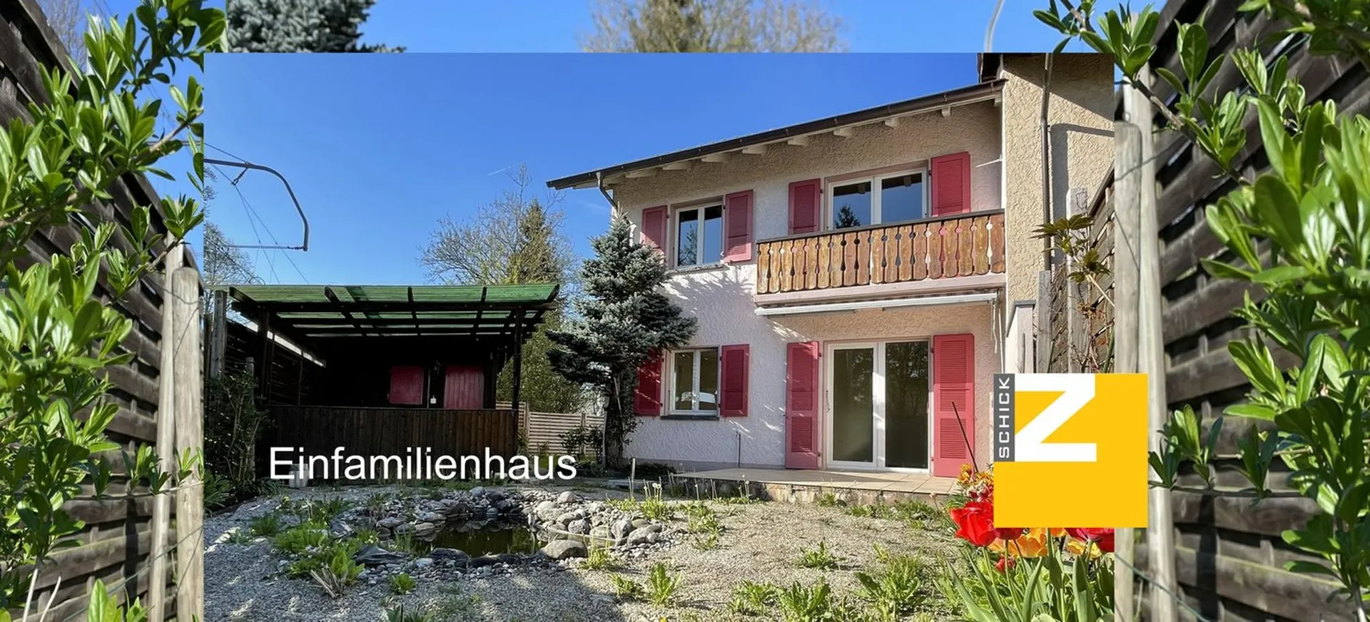 Kompaktes Einfamilienhaus mit kleinem, sichtgeschützem Garten für viel Privatsphäre
