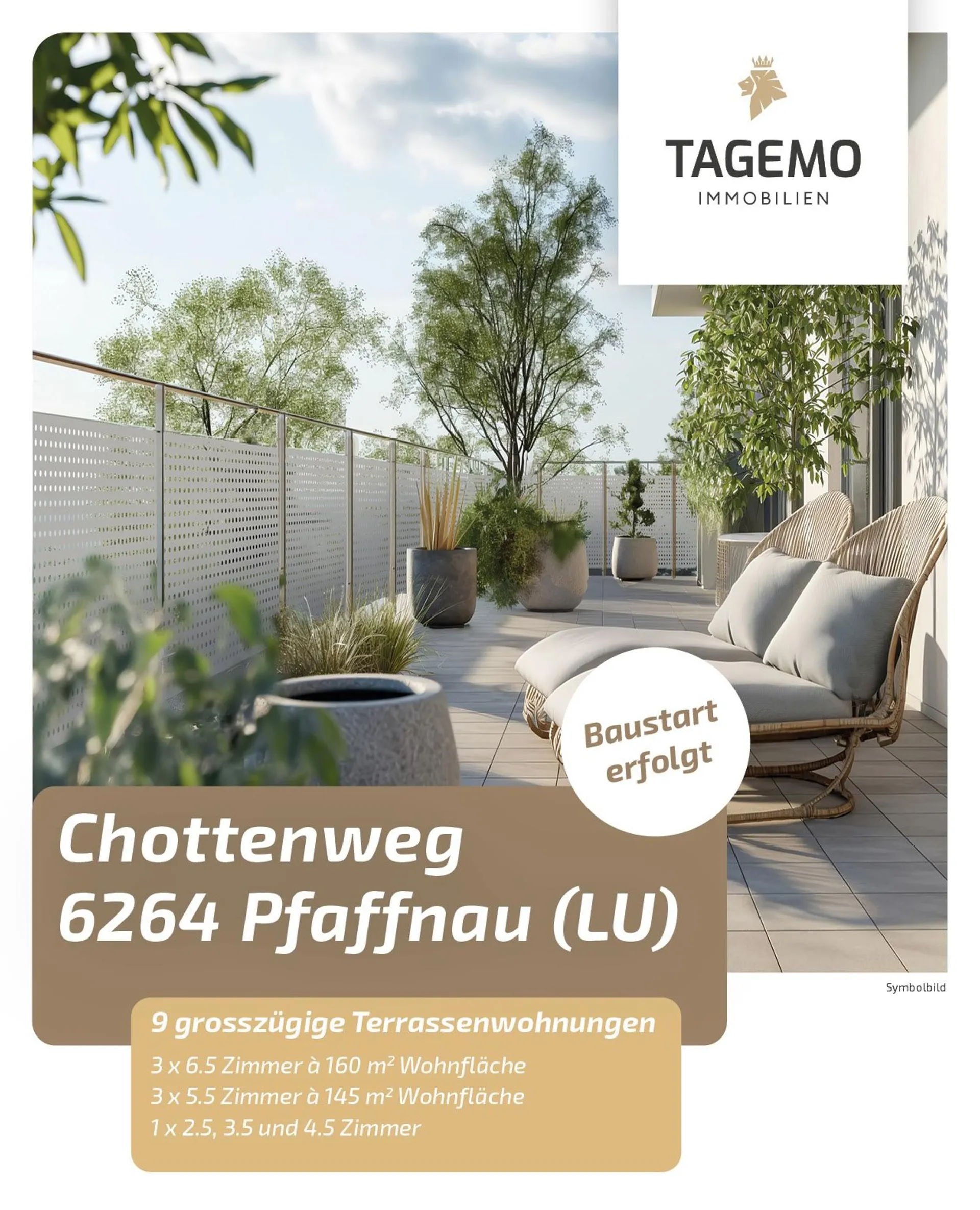 Moderne Gartenwohnung mit viel Raum, Terrasse, Naturblick und tiefen Nebenkosten