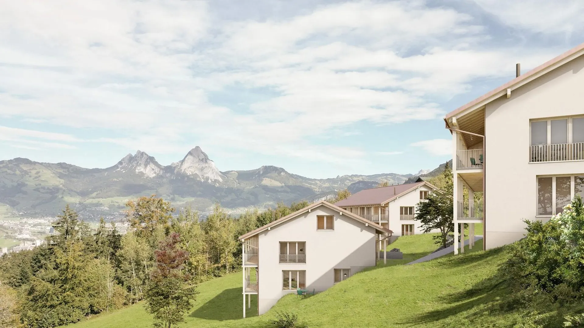 Neubau-Maisonette-Wohnung mit See- und Bergsicht in Seelisberg