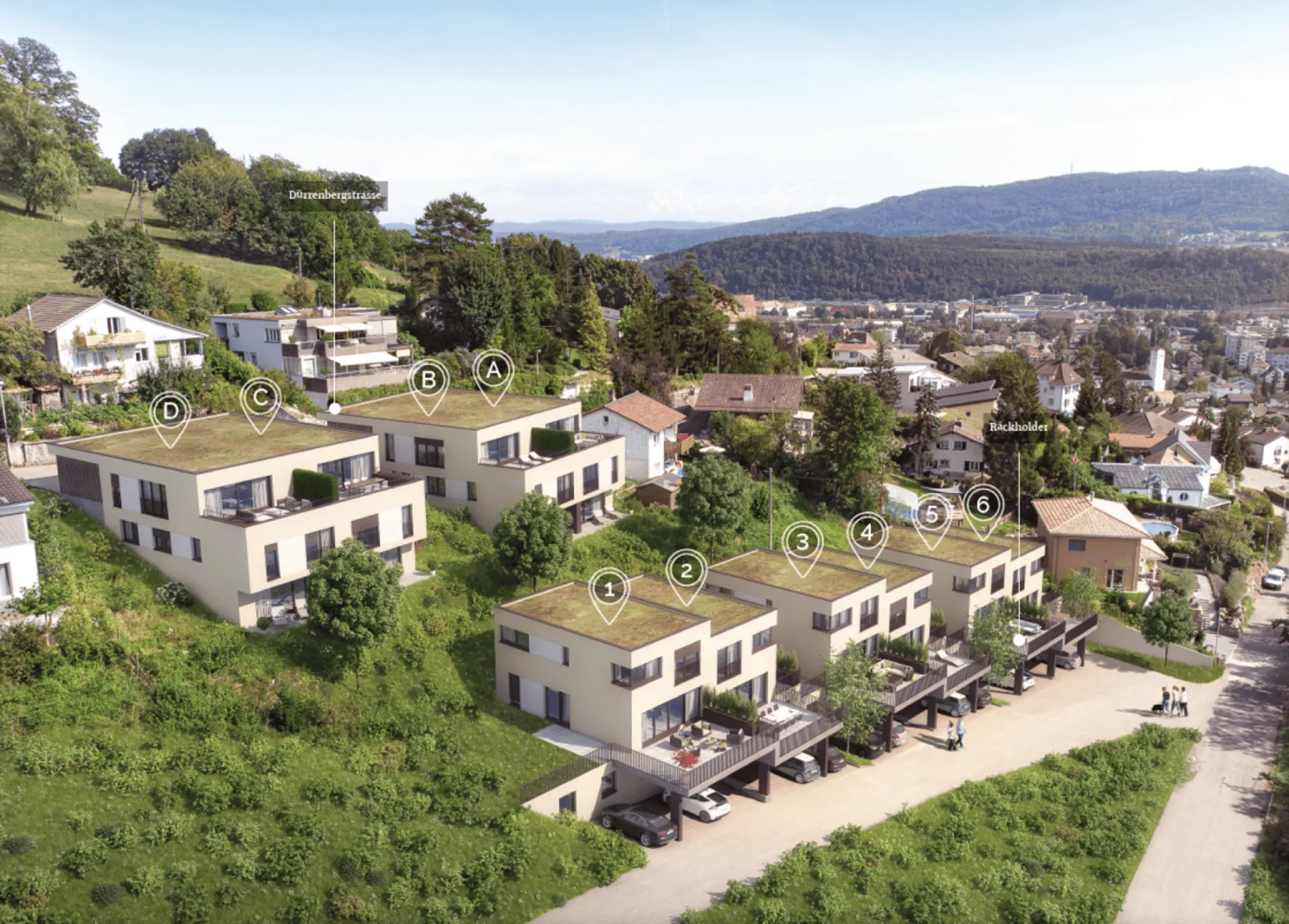 NEUBAU: Moderne DEFH mit Weitsicht, Häuser A-D