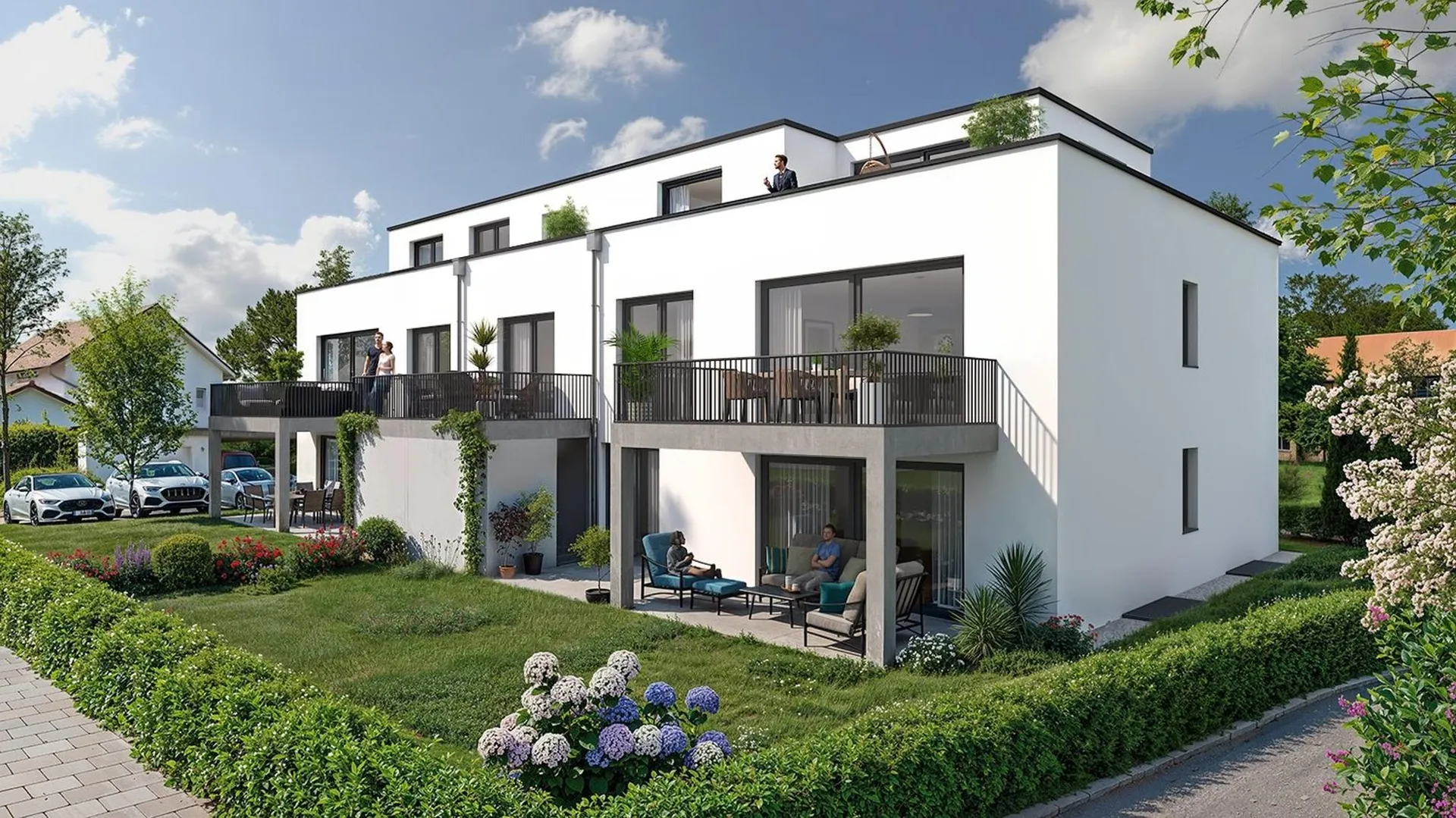 Moderne 4.5-Zimmer-Neubau-Wohnung (Wohnung B) mit Garten und Tiefgarage in Ziefen