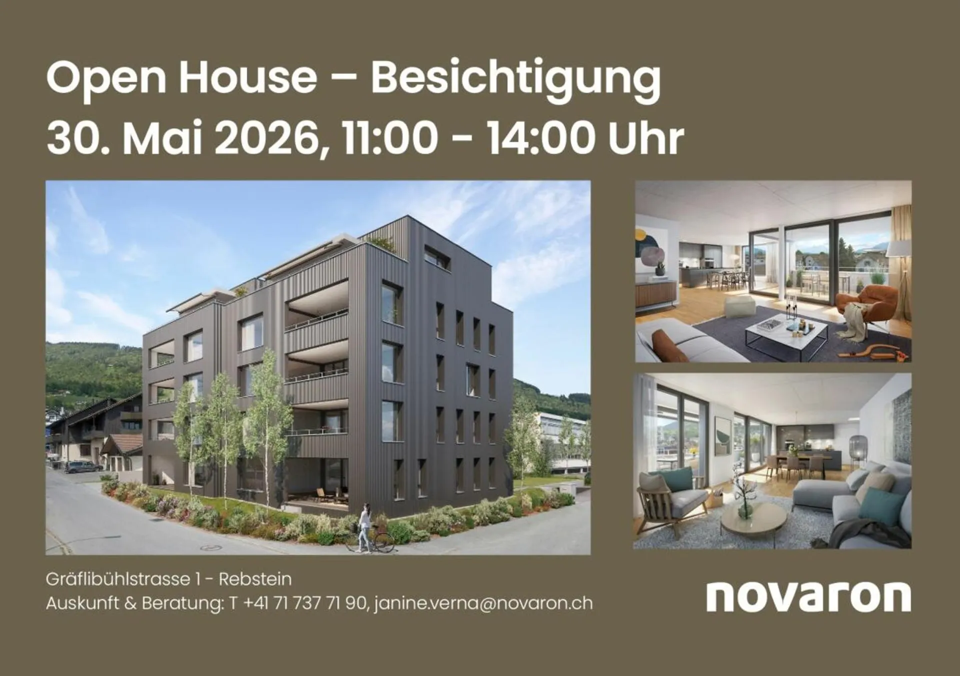 Wohnen mit Aussicht - Neubau MFH Gräflibühlstrasse, Rebstein