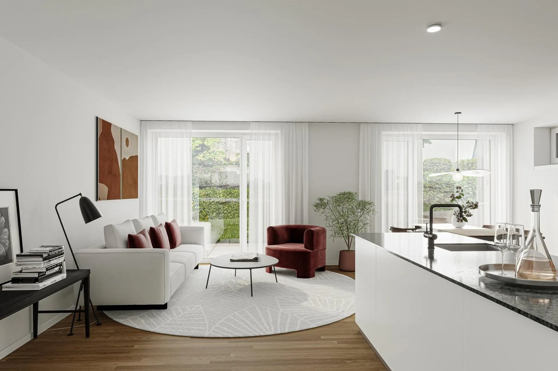 Neubau: Moderne 2.5-Zimmer-Gartenwohnung