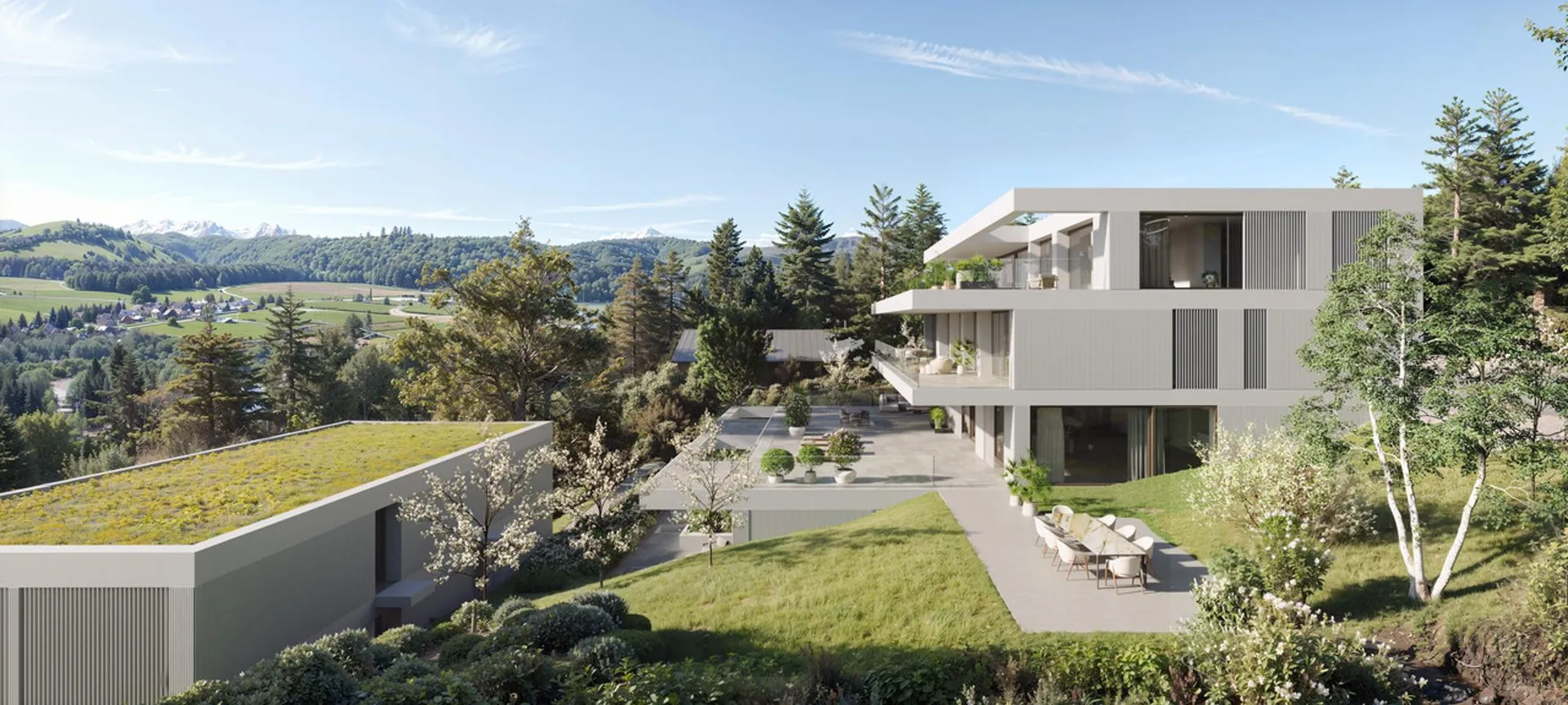 Exklusives Neubauprojekt mit grosszügigen Terrassen und Garten