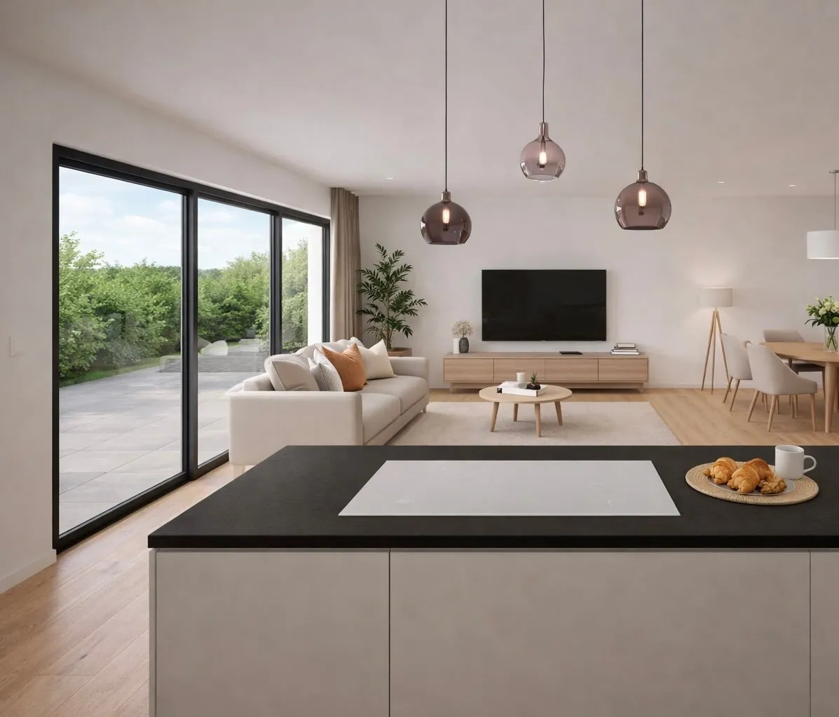 Magnifique appartement plan 3,5 pièces plain-pied - cadre calme entre trois lacs – Gampelen/Champion