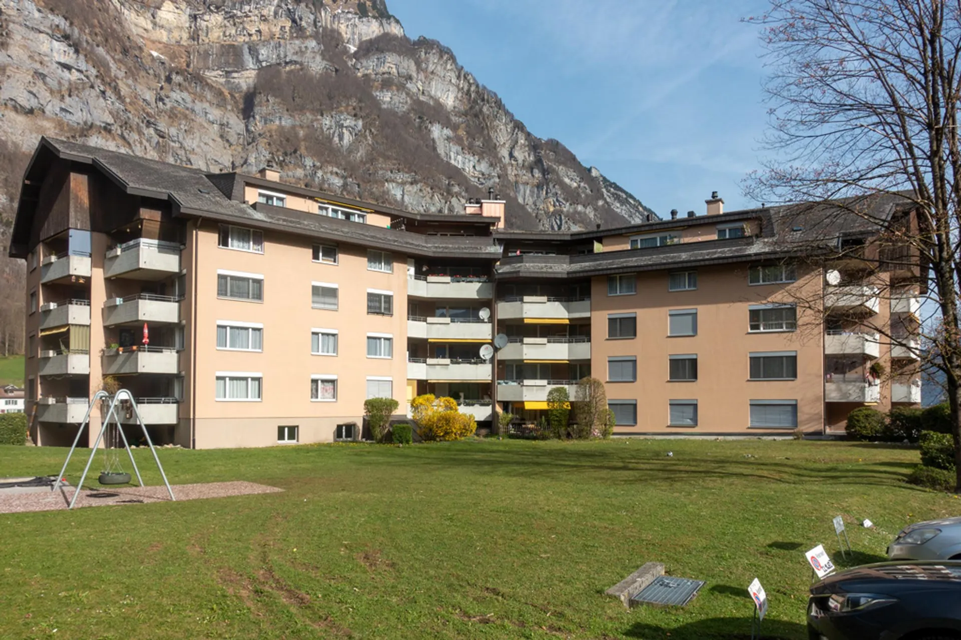 Gemütliche Wohnung mit Sicht in die Berge