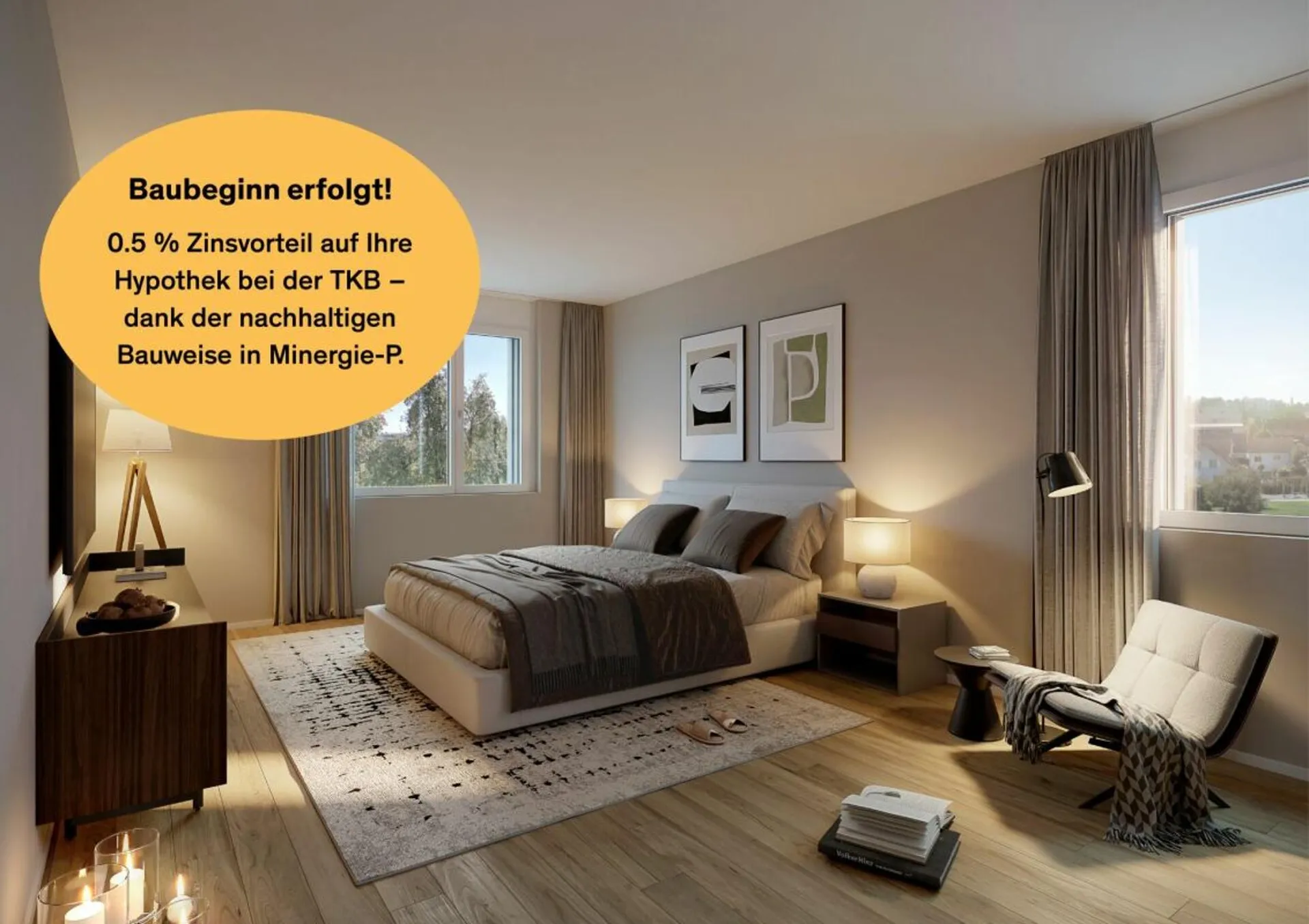 Neubauprojekt «Fliedergarten» - modernes Wohnen mit Stil und Nachhaltigkeit - hochwertige Obergeschosswohnung
