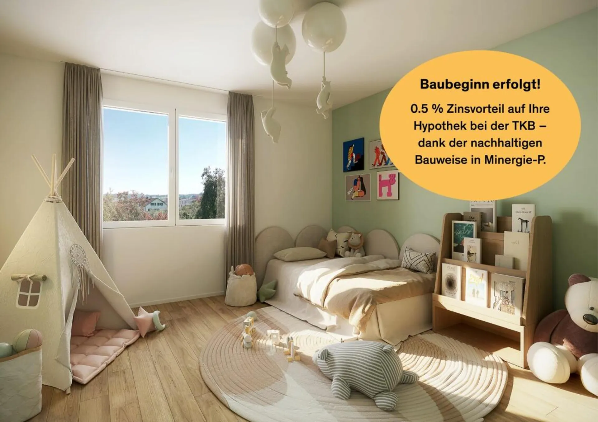 Neubauprojekt «Fliedergarten» - modernes Wohnen mit Stil und Nachhaltigkeit - hochwertige Attika-Maisonette