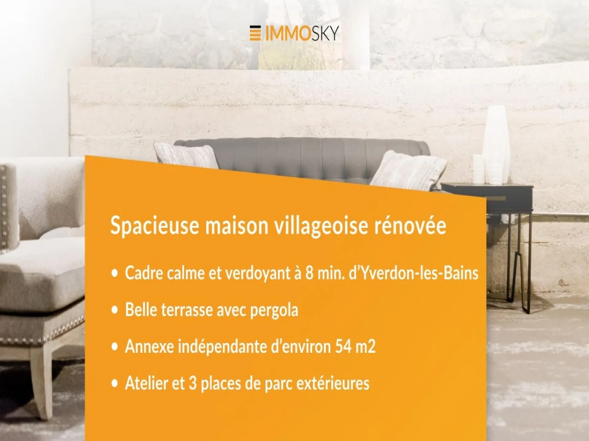 Maison villageoise 5.5 pièces avec annexe indépendante