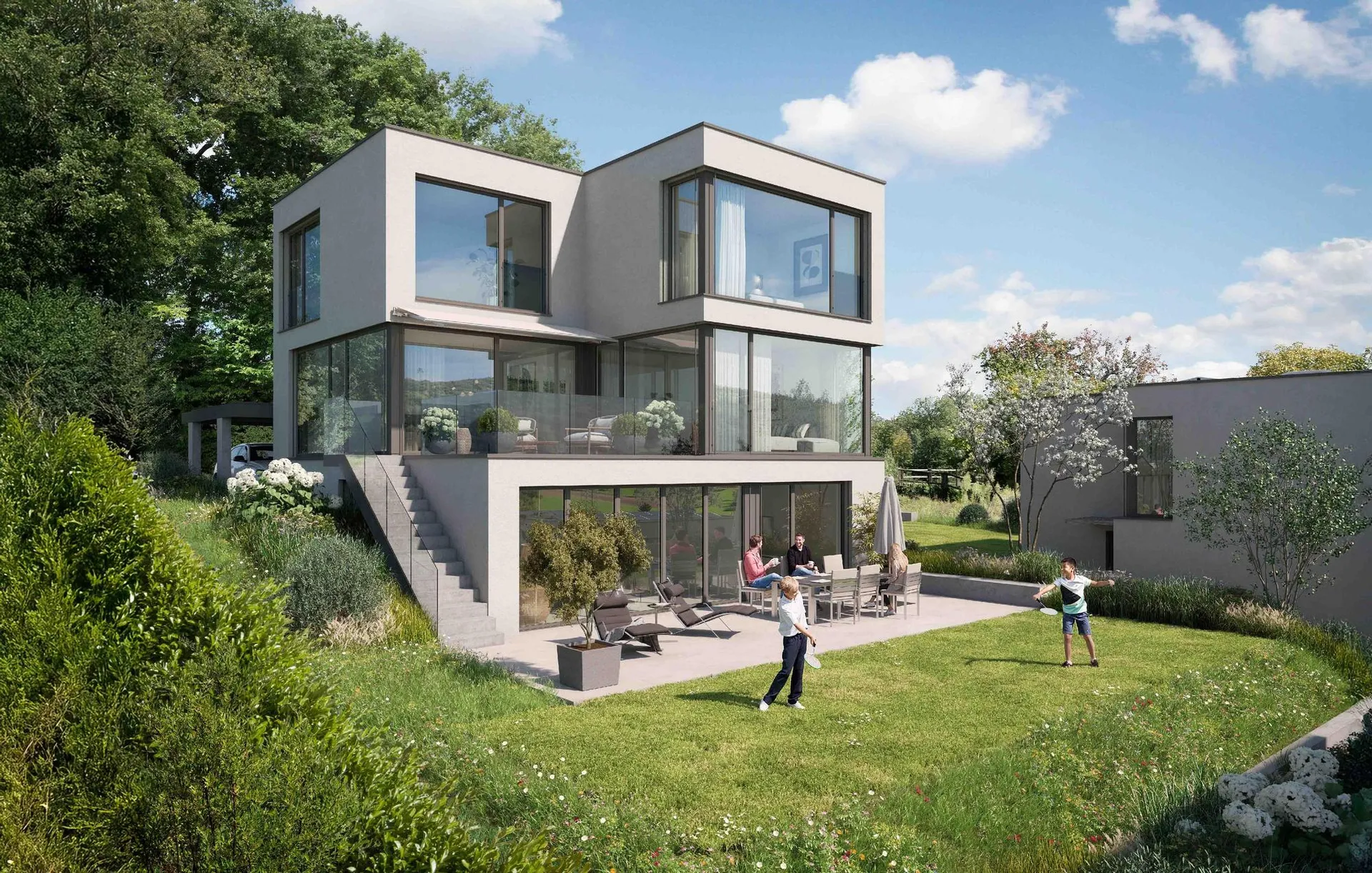 Neubau-Einfamilienhaus mit Weitblick (Haus 2) in Münchenstein