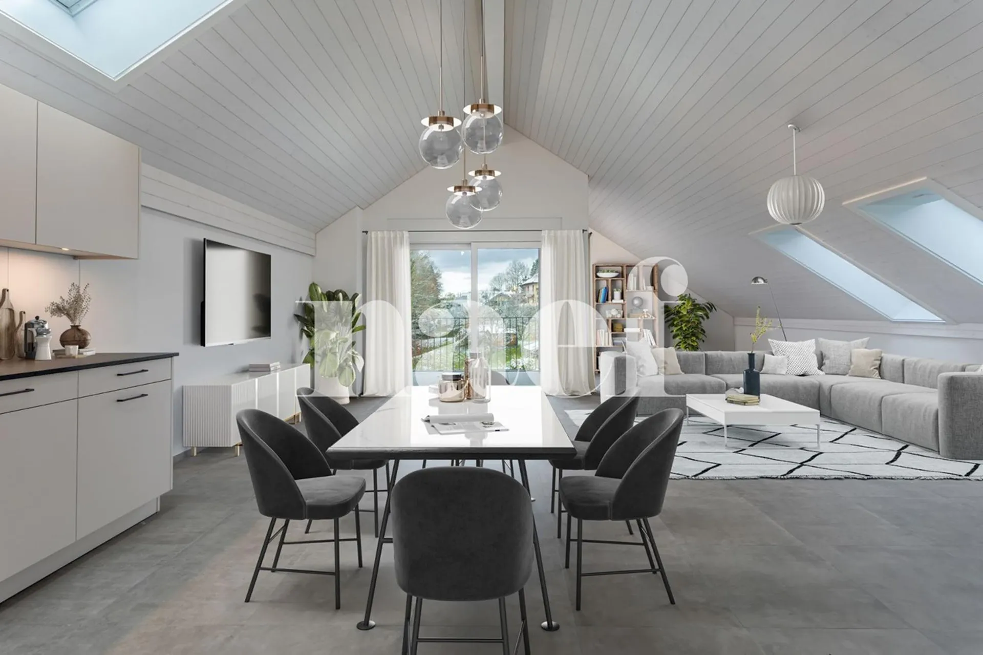 Magnifique 4.5 pièces dans les combles avec loggia à vendre à St-Aubin