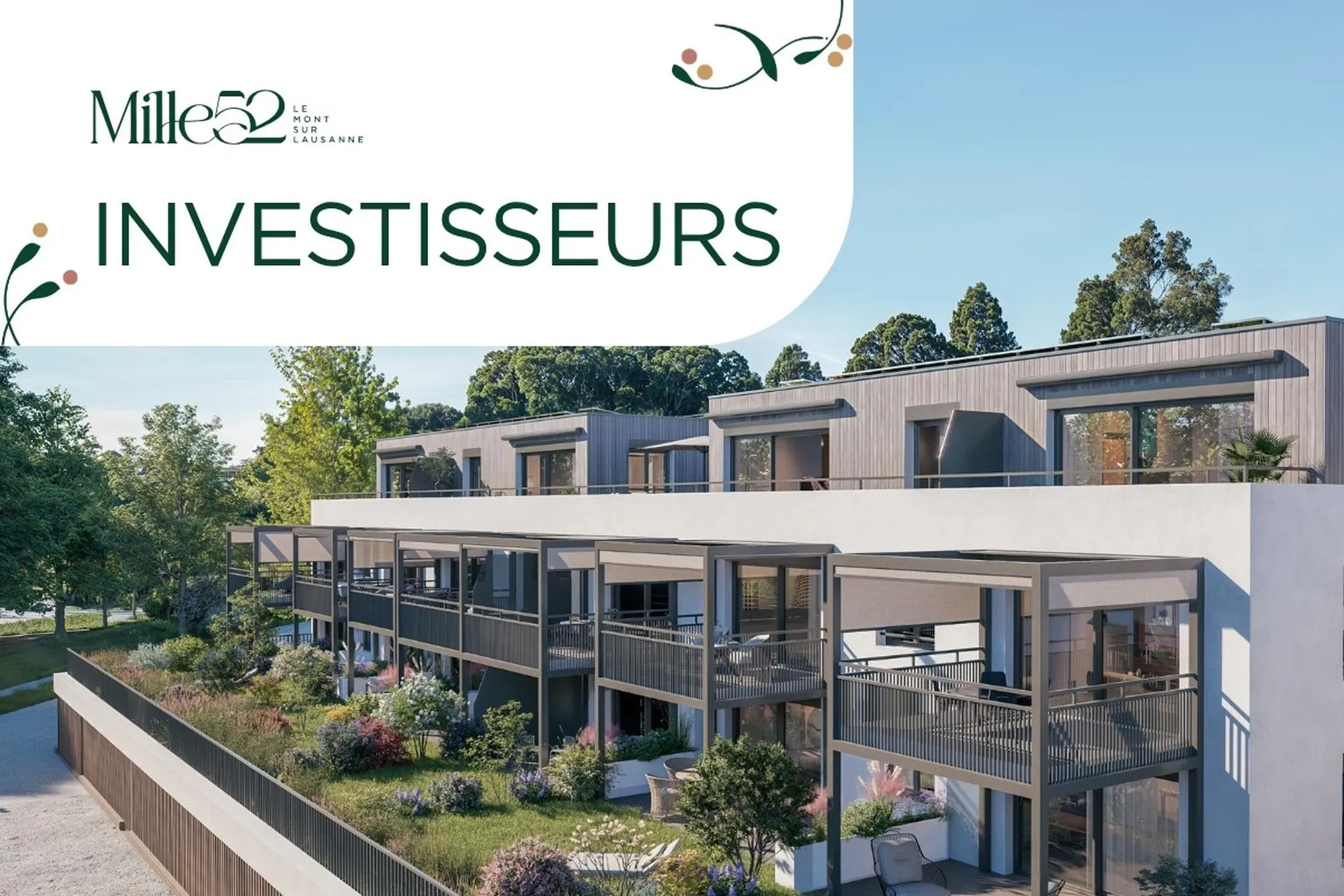 Mille52 - Lot C2-103 - Studio au 1er étage avec balcon