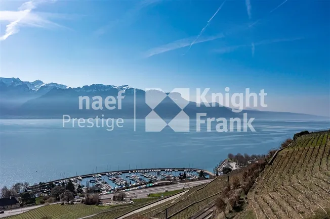 5,5 Zimmer große freistehende Villa mit atemberaubendem Seeblick zum Verkauf in Corseaux