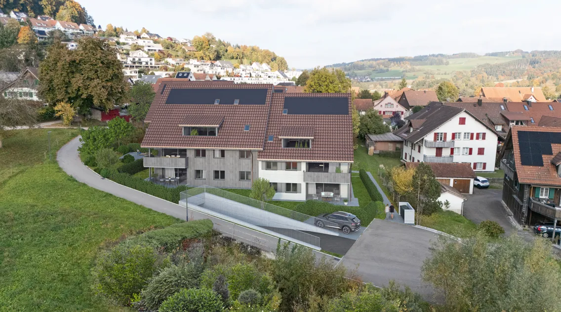 Grosszügige 3.5-Zimmer-Neubau-Wohnung 1. Dachgeschoss