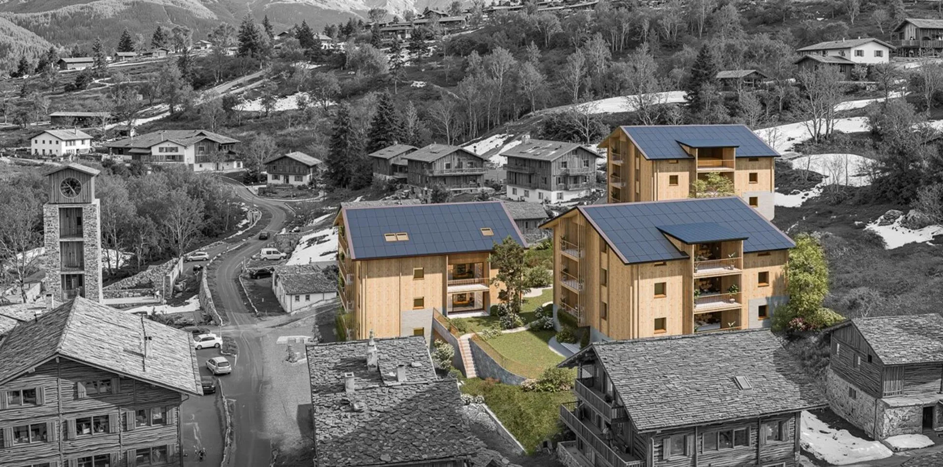 Neubau HASOL in Bürchen mit 1.5- bis 5.5-Zimmer-Mietwohnungen