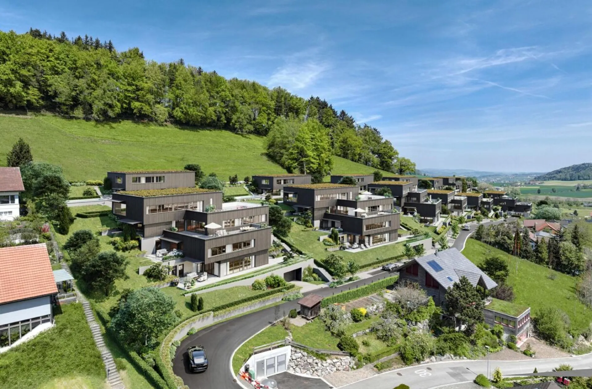 Wohnen mit Panorama - luxuriöses Einfamilienhaus mit Bergsicht