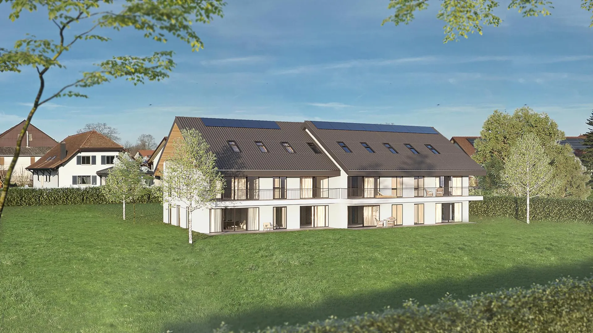 Estavayer / Frasses  Dernier 2,5 pièces, Rez avec jardin de 83 m2
