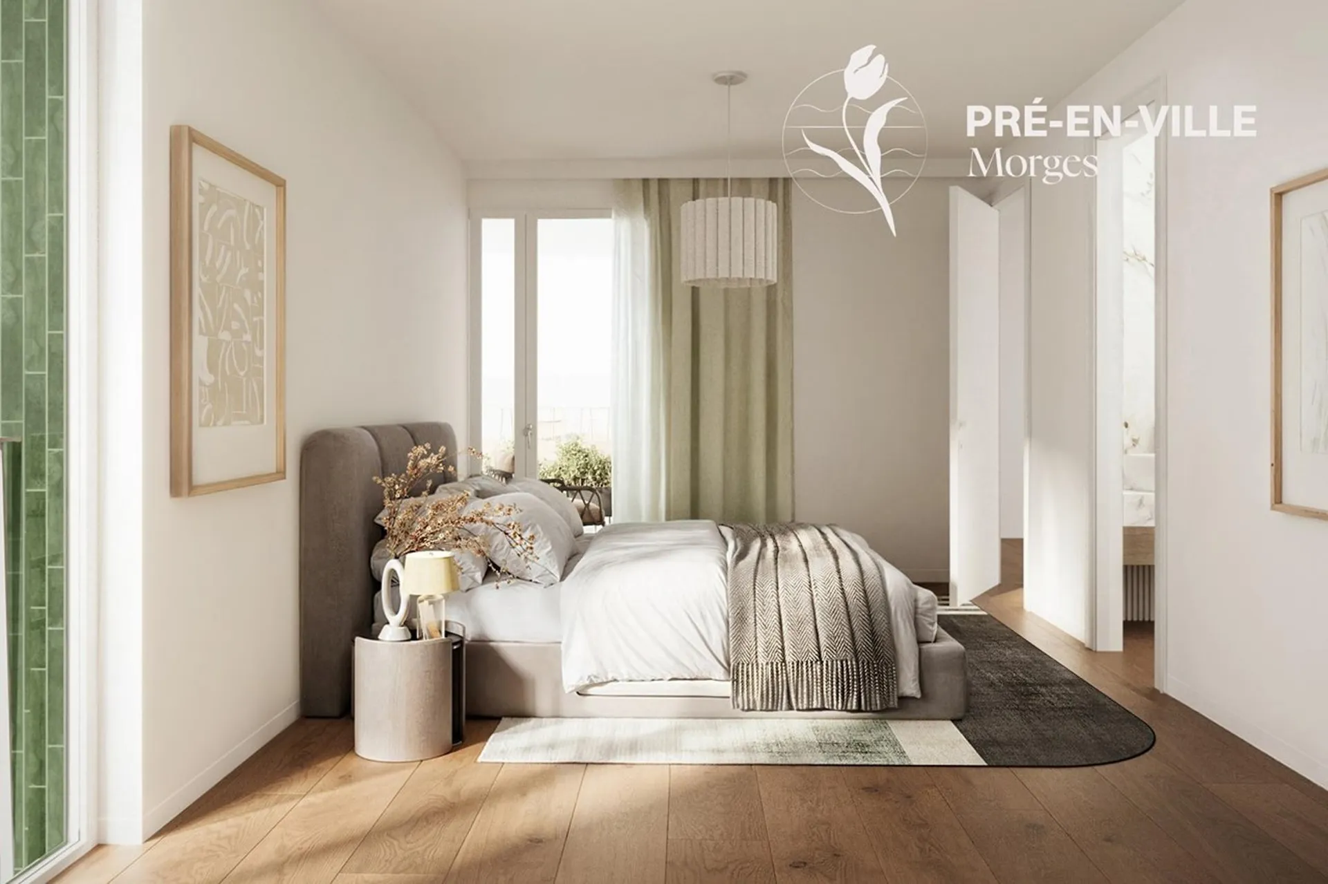 Pré-en-Ville - B2 - Appartement neuf de 2.5 pièces au rez-de-chaussée