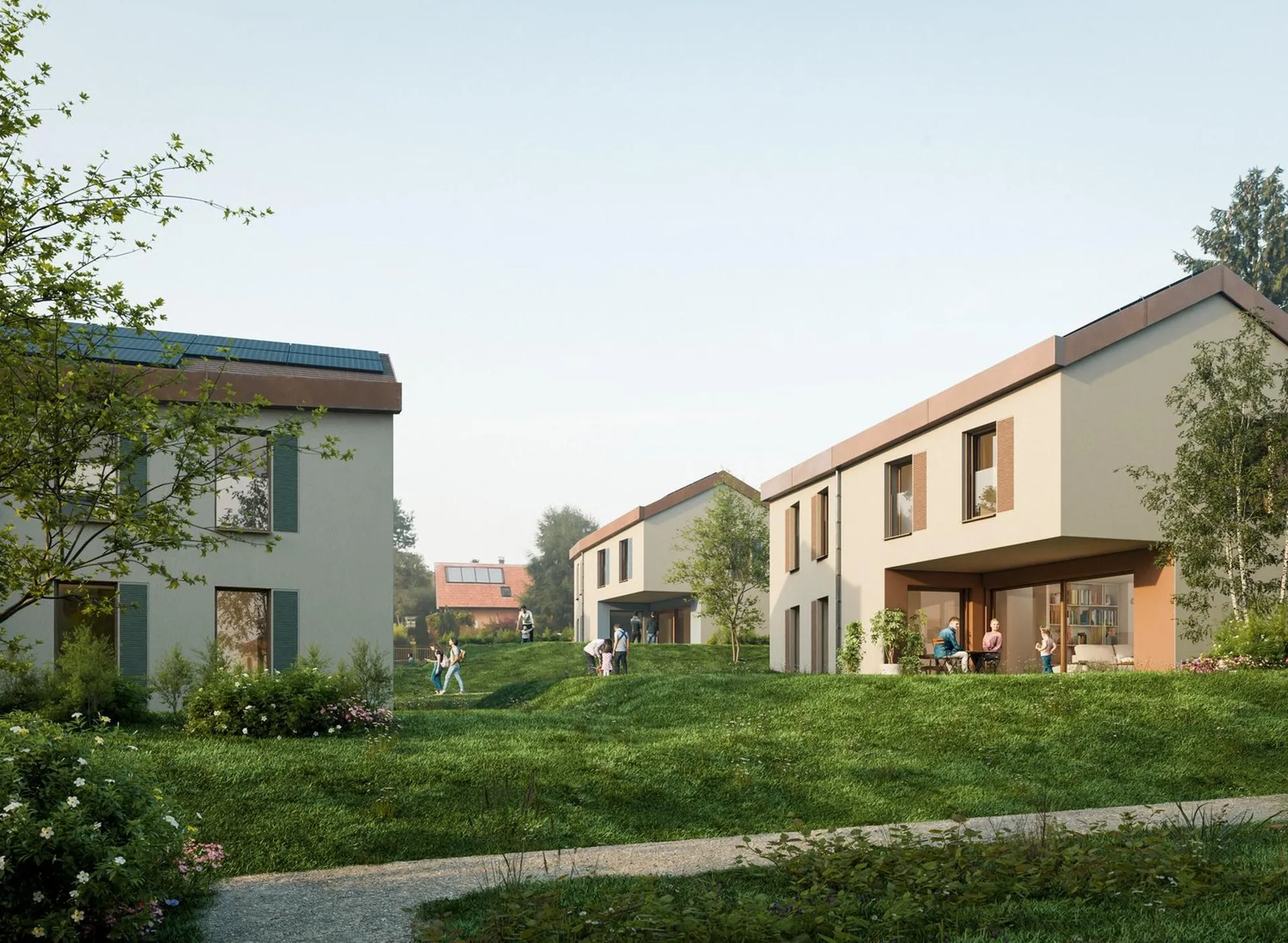 Villas individuelles sur plan au centre de Cugy