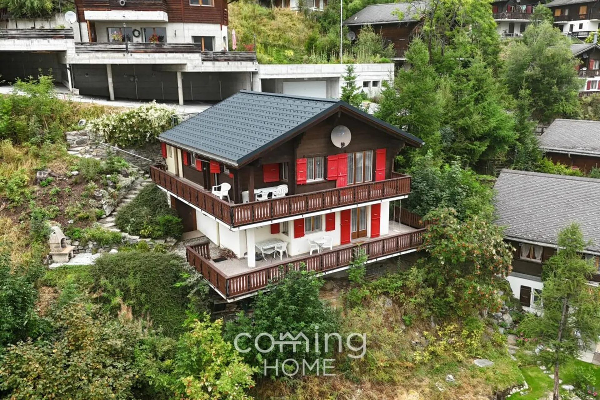 Chalet mit 2×3.5-Zi.-Wohnungen & Panorama-Bergsicht - Zweitwohnsitz im Lötschental VS