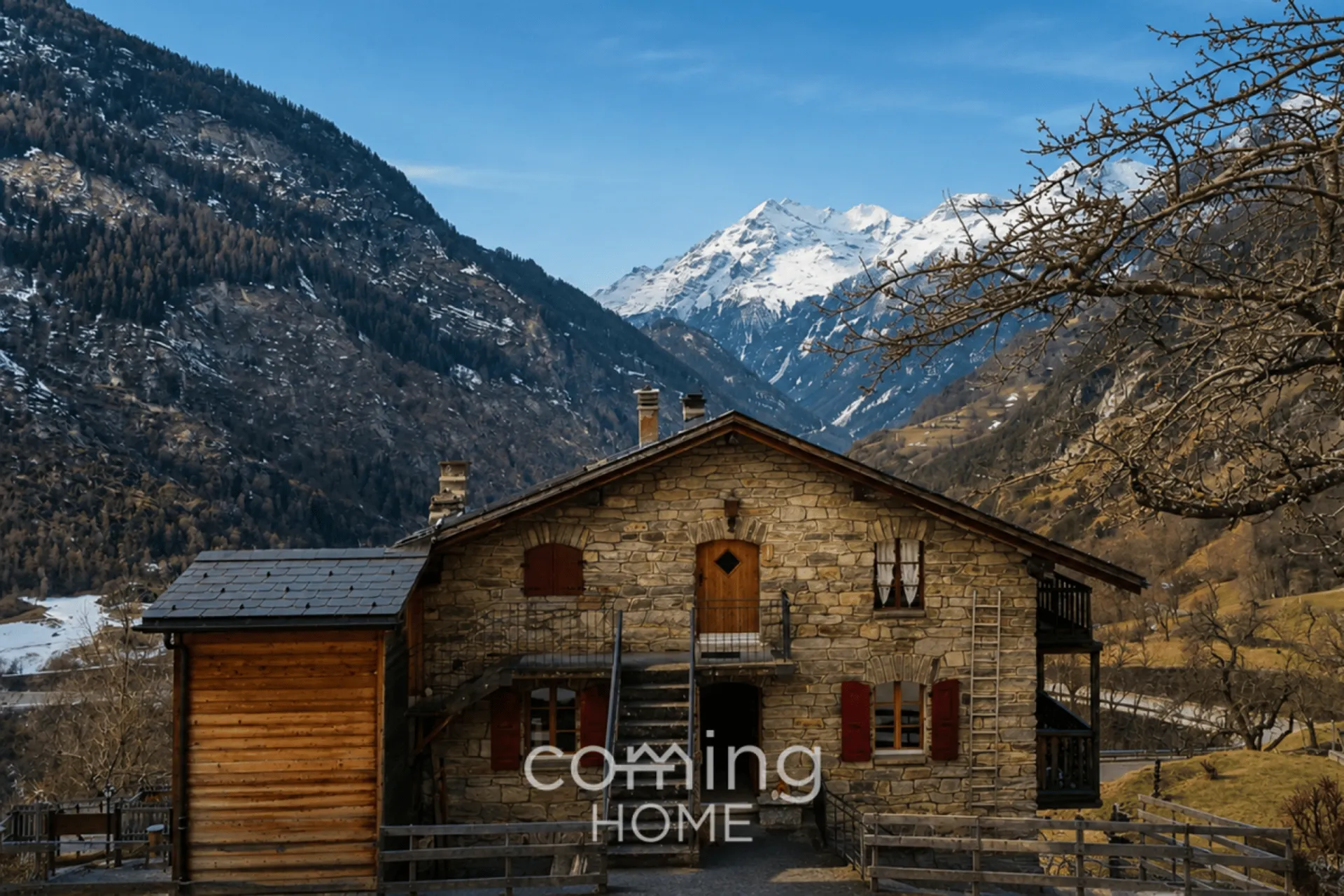 Grosszügige 3.5 Zimmer Wohnung im Chalet Stil in Törbel - sonnige Hanglage mit Bergsicht
