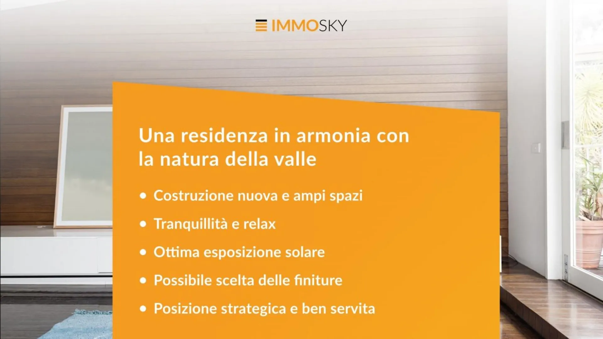 Una residenza in armonia con la natura della valle