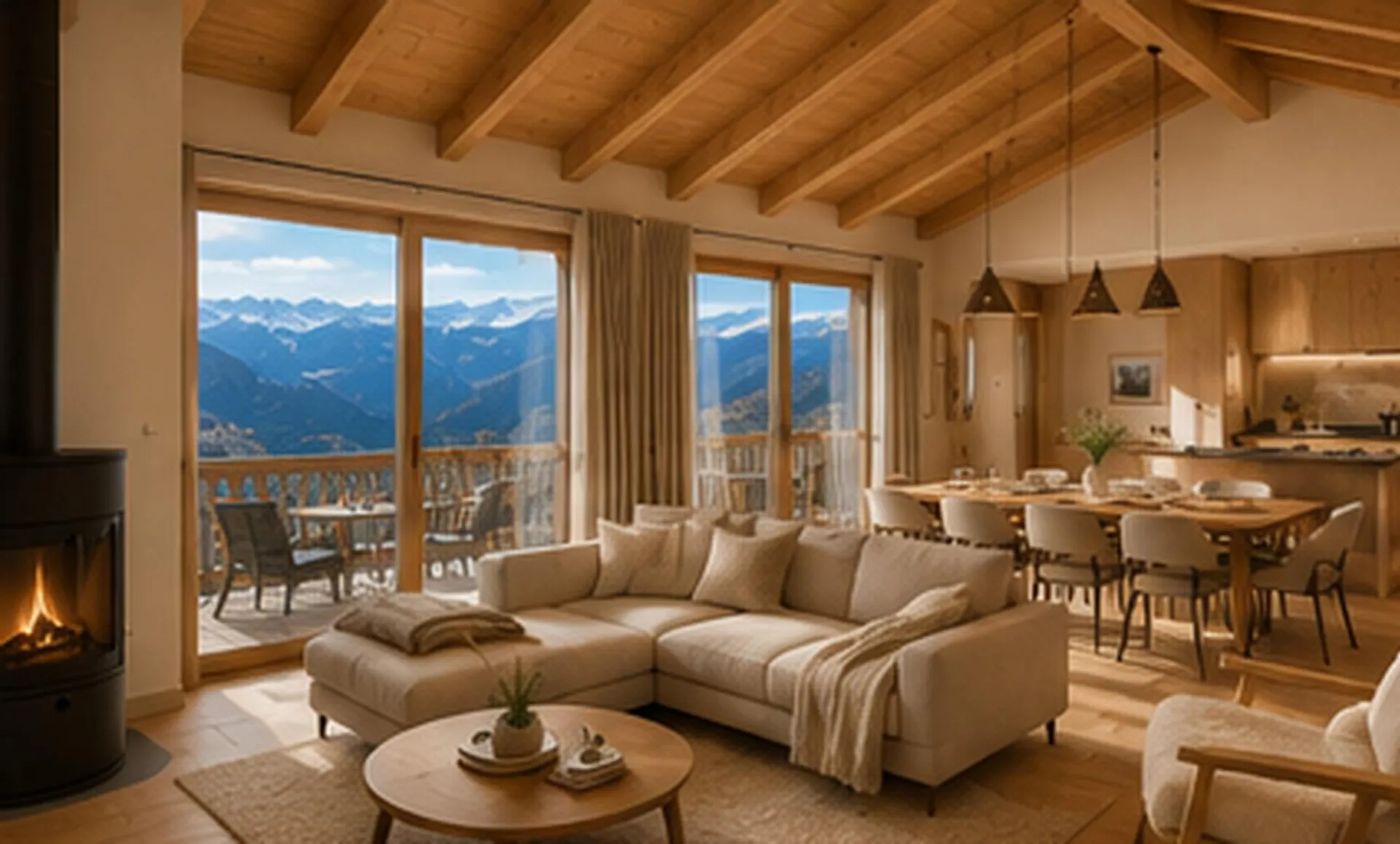 Magnifique chalet sur plan en résidence principale