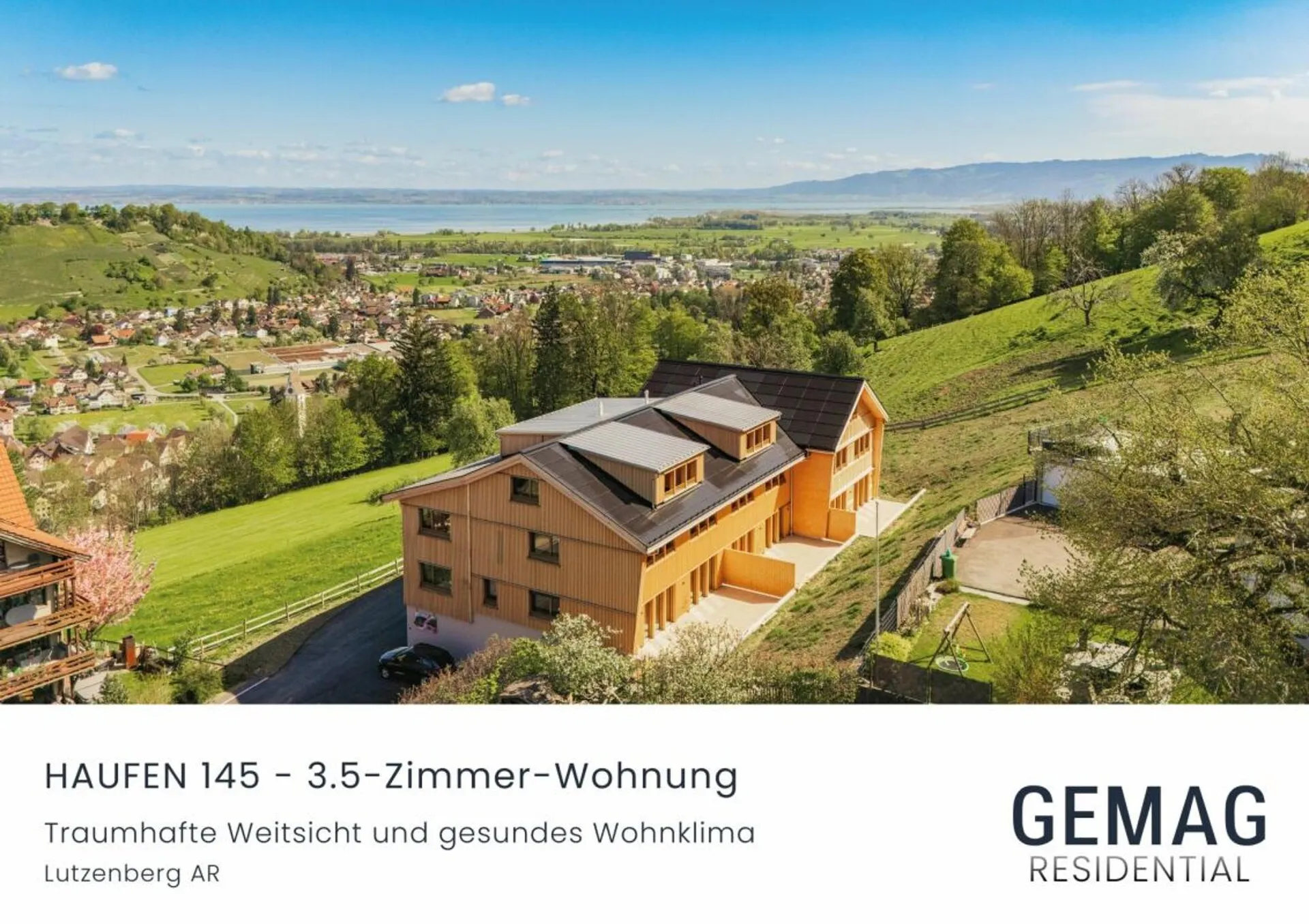 HAUFEN 145 - 3.5-Zimmer Wohnung im Erdgeschoss mit traumhaftem Weitblick
