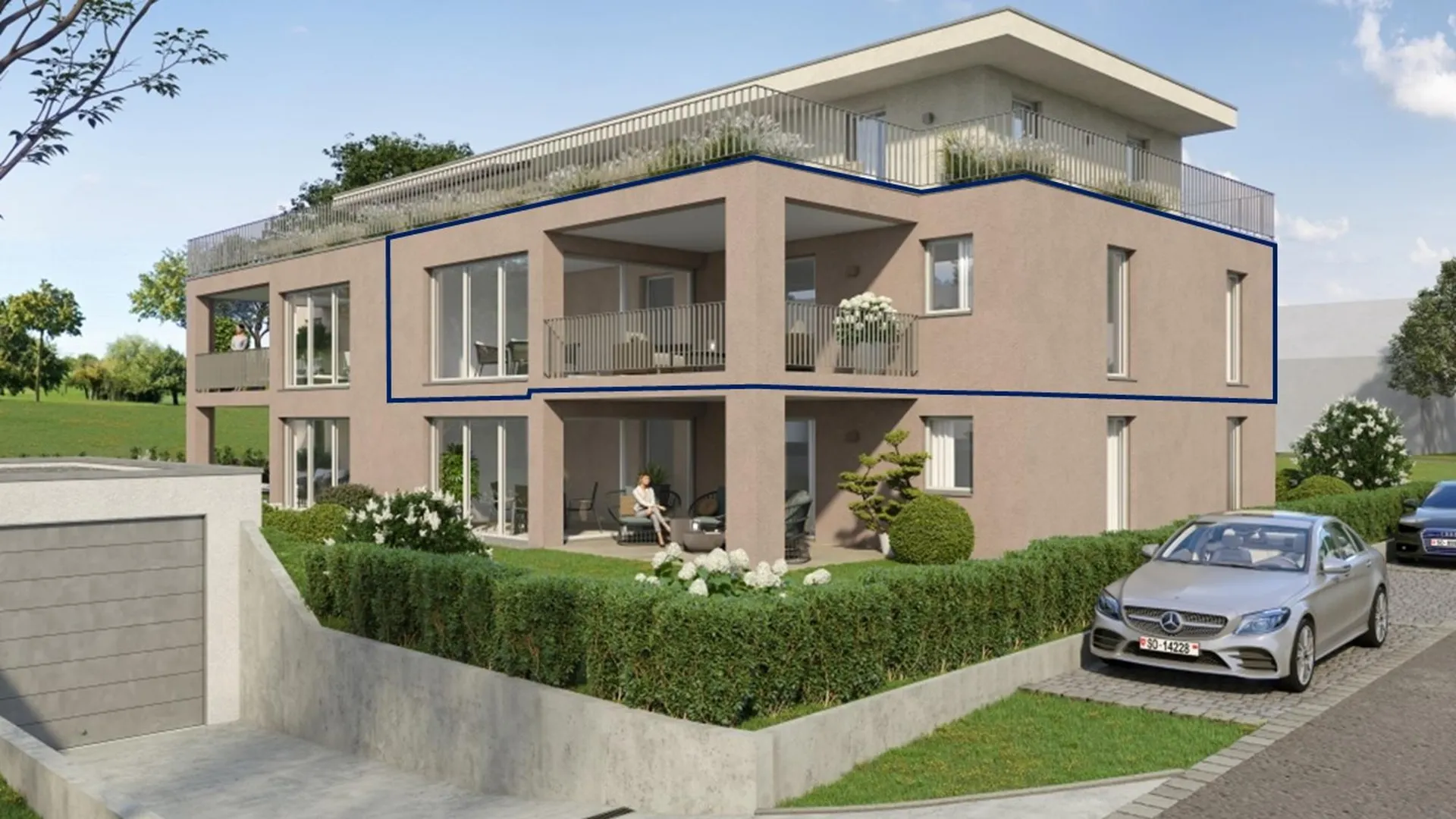 HELL, GERäUMIG UND MODERN MIT SCHöNEM WINTERGARTEN / WOHNUNG BS4