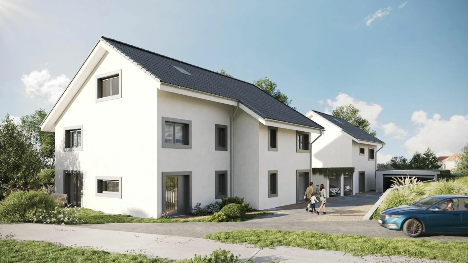 Lignerolle - Villa mitoyenne neuve de 5.5 pièces avec jardin - à 5 min d'Orbe