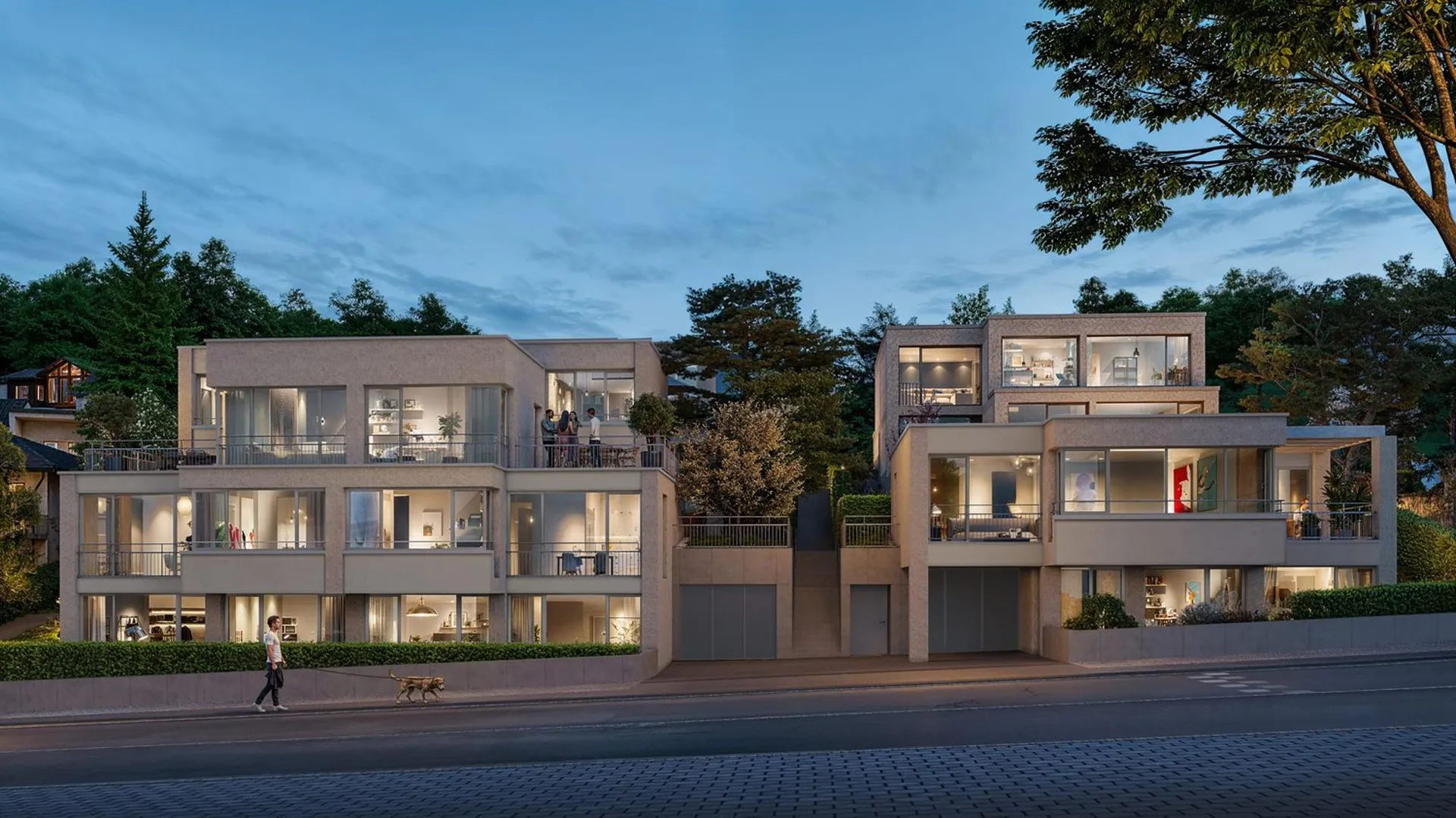 Exklusives 6.5 Zimmer Doppeleinfamilienhaus (29b) mit traumhafter Aussicht in Augwil!