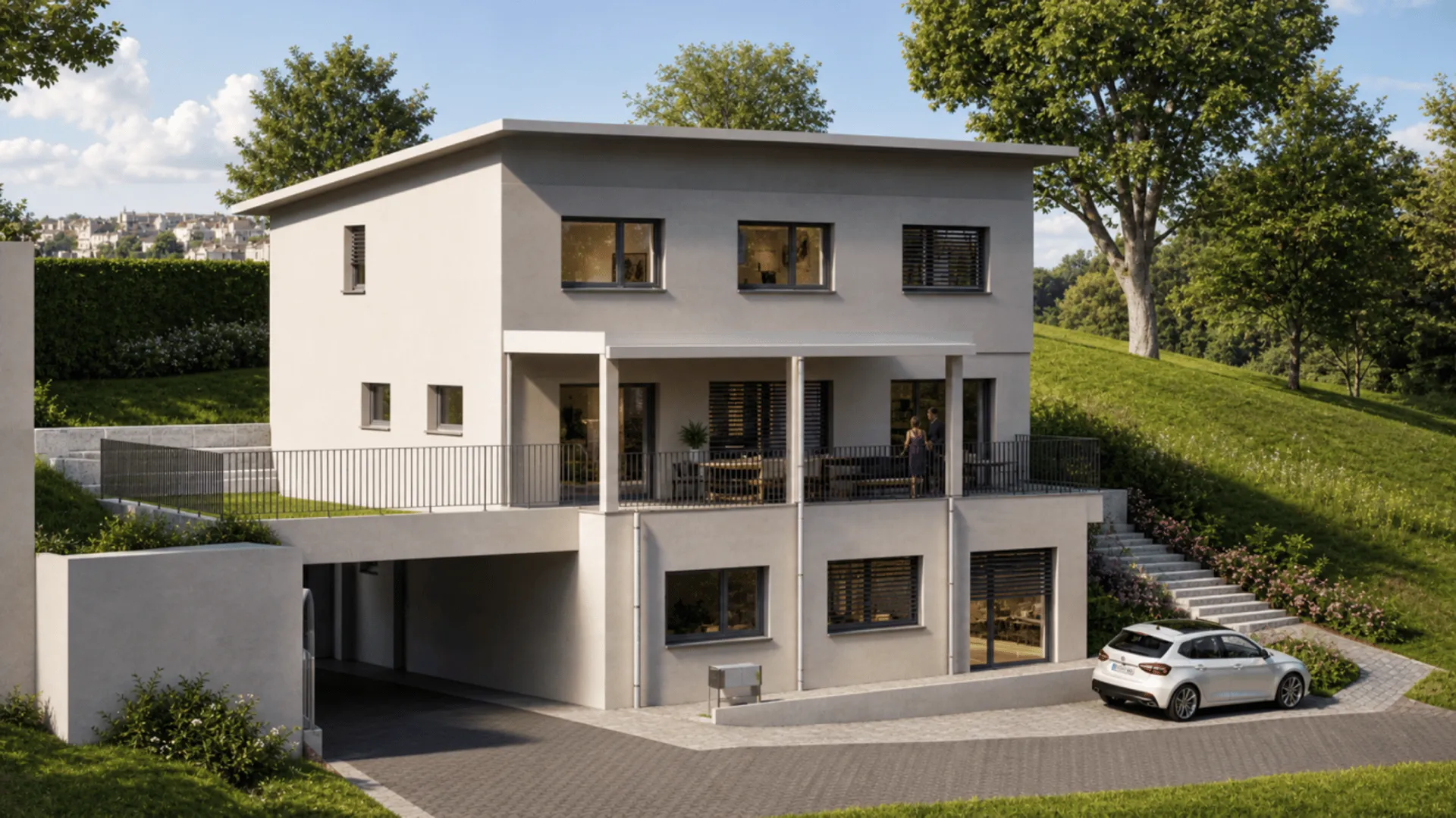 Wo die Welt noch in Ordnung ist: Modernes 2-Familienhaus eingebettet in malerische Landschaft!