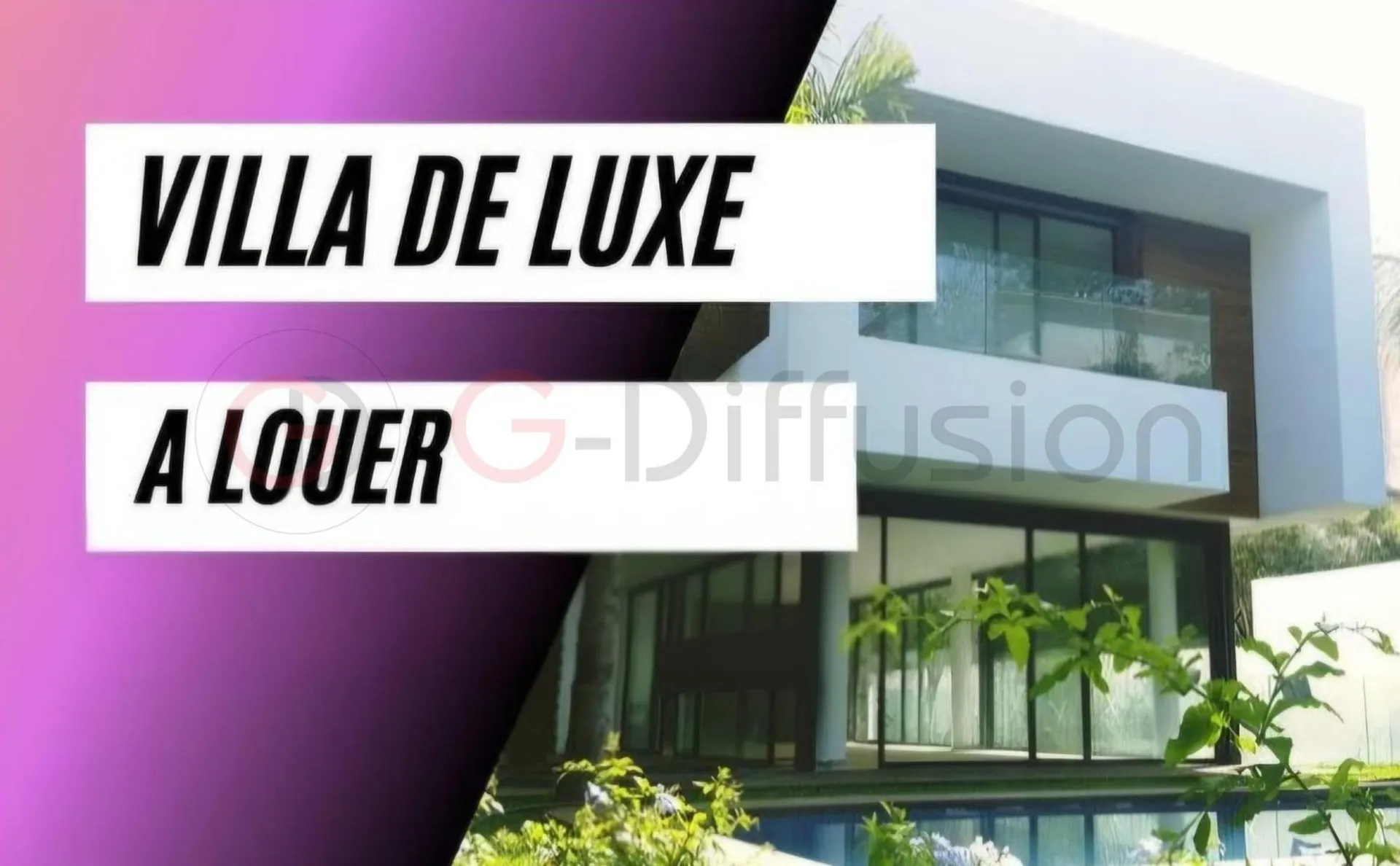 Villa haut standing à louer