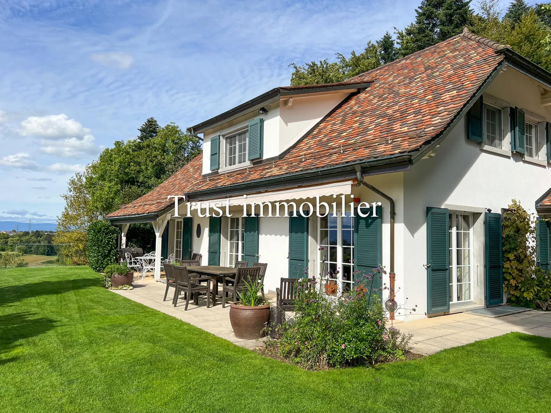 6036. Maison individuelle avec vue panoramique sur le Jura à Cugy