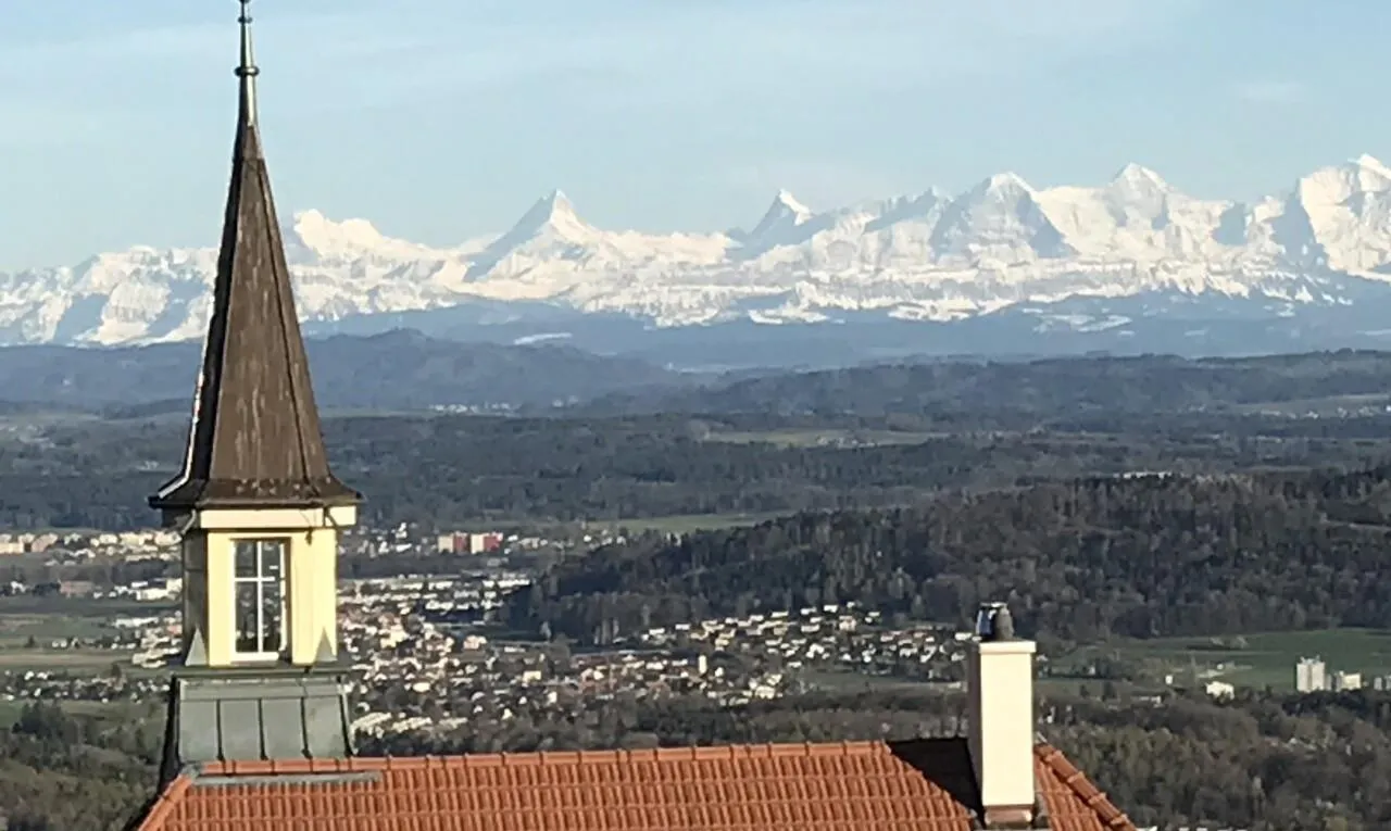Grosszügige Attikawohnung mit Blick auf die Alpen