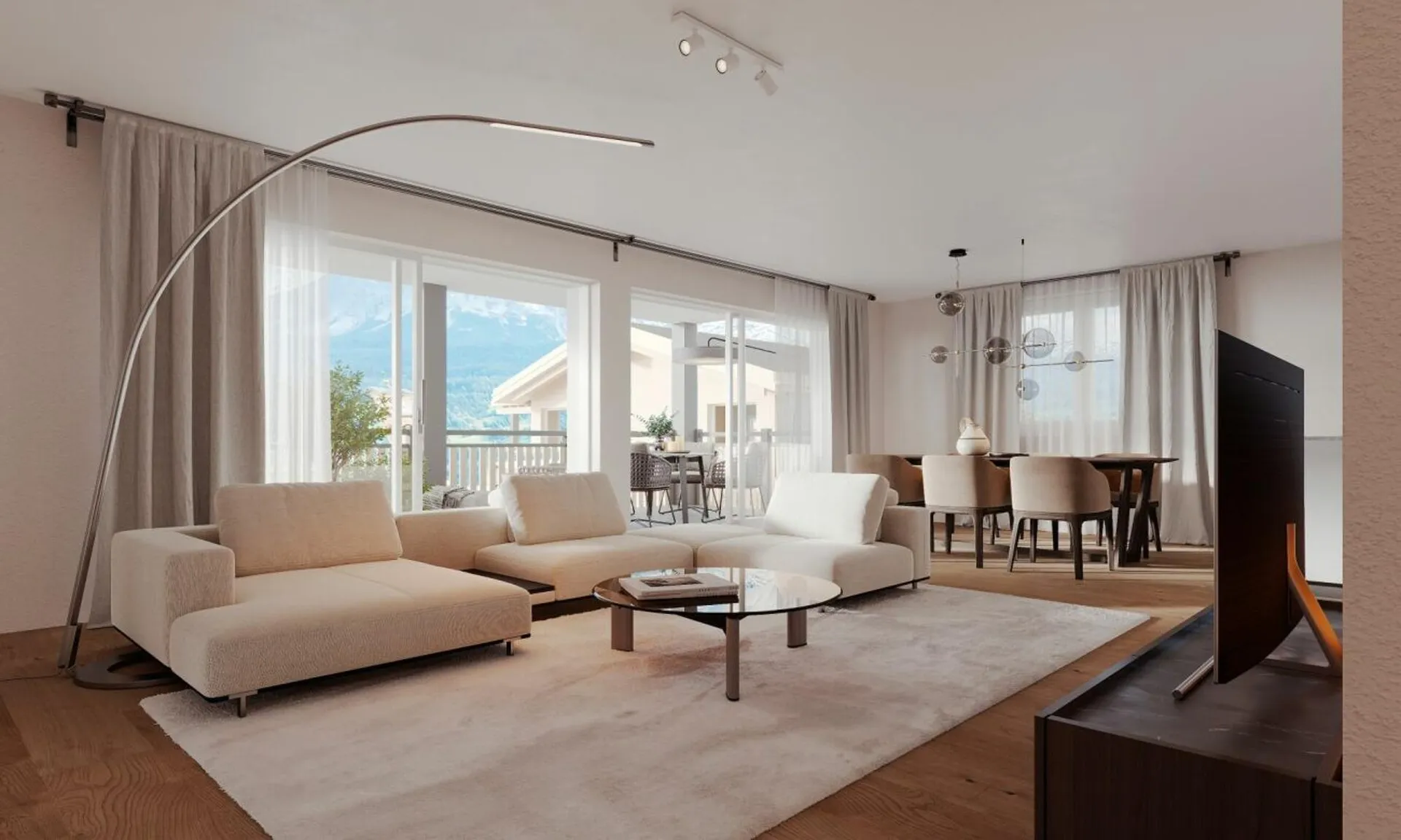 4.5-Zimmer Neubau-Gartenwohnung in der Ferienregion Lenzerheide