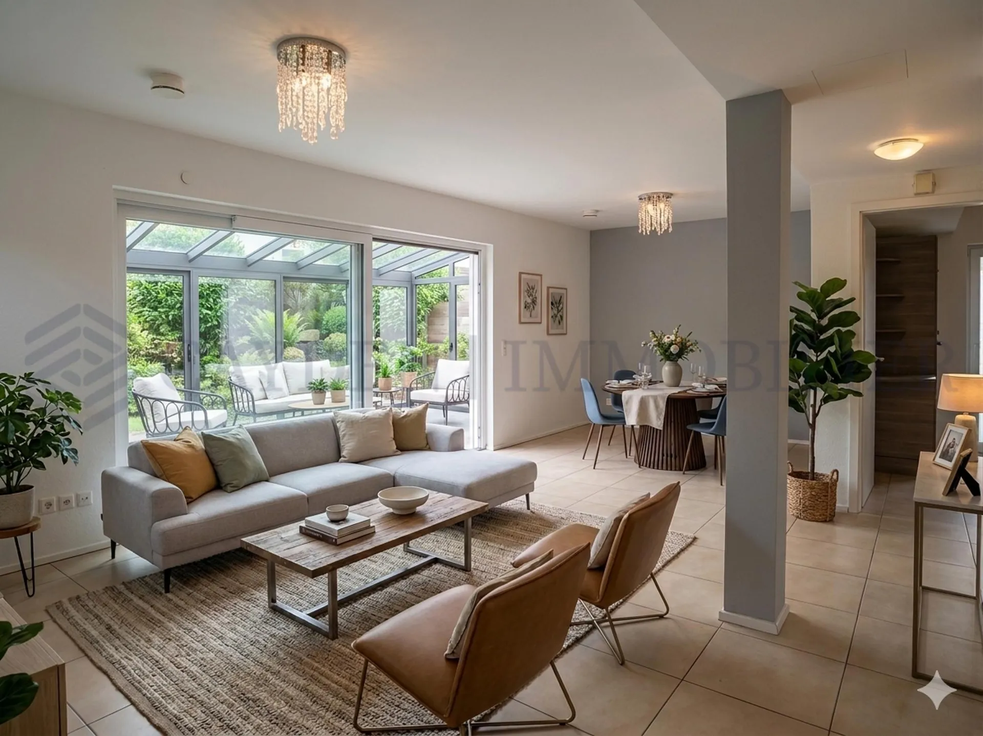 Angenehmes contemporary familiales Villa
