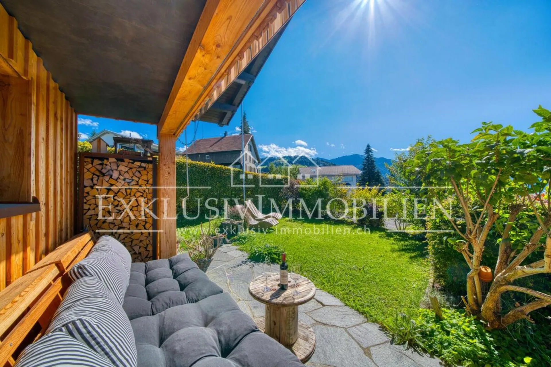Haus mit fantastischer Aussicht und einem grossen Garten zur Entspannung