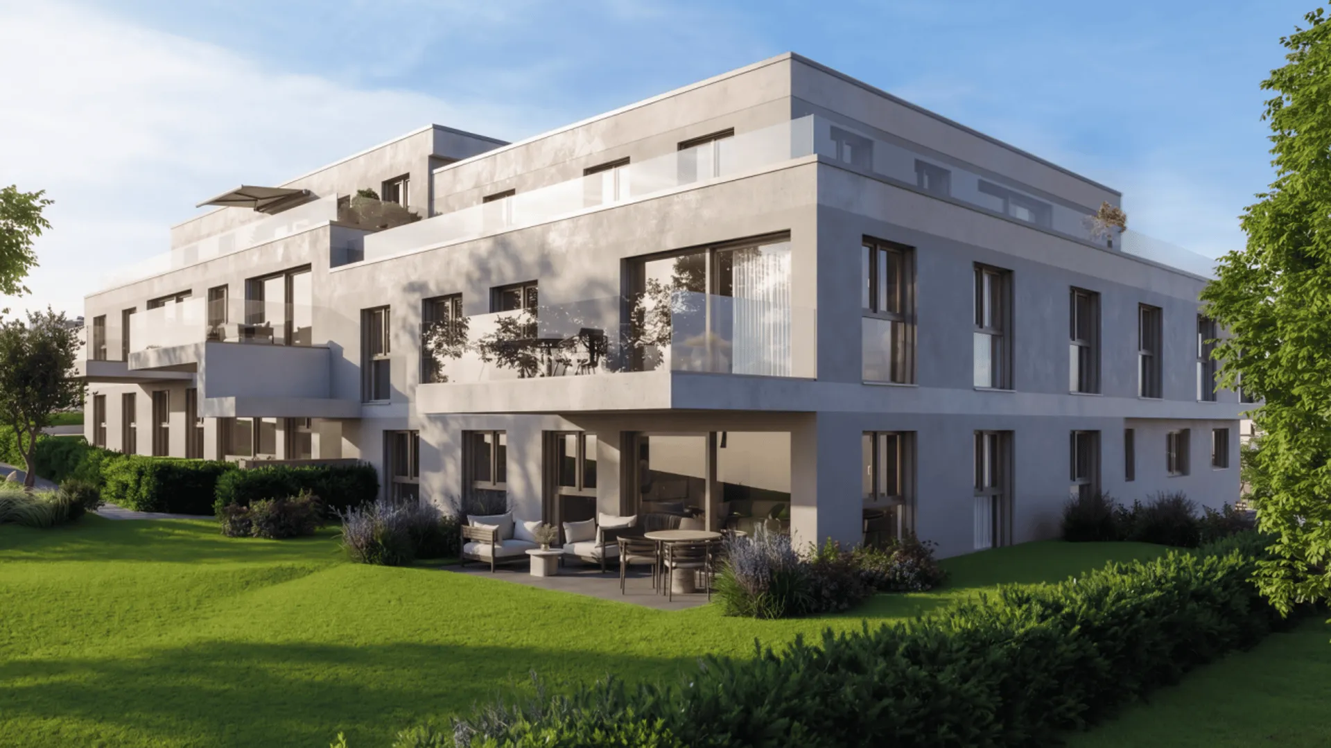Neubau: Moderne 3.5-Zimmerwohnung mit Balkon/Terrasse - ruhige Lage nahe Bodensee